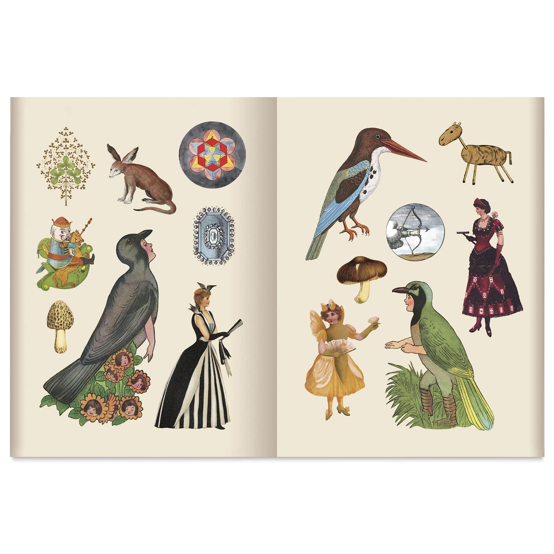 The Antiquarian Sticker Book : Bibliophilia, open