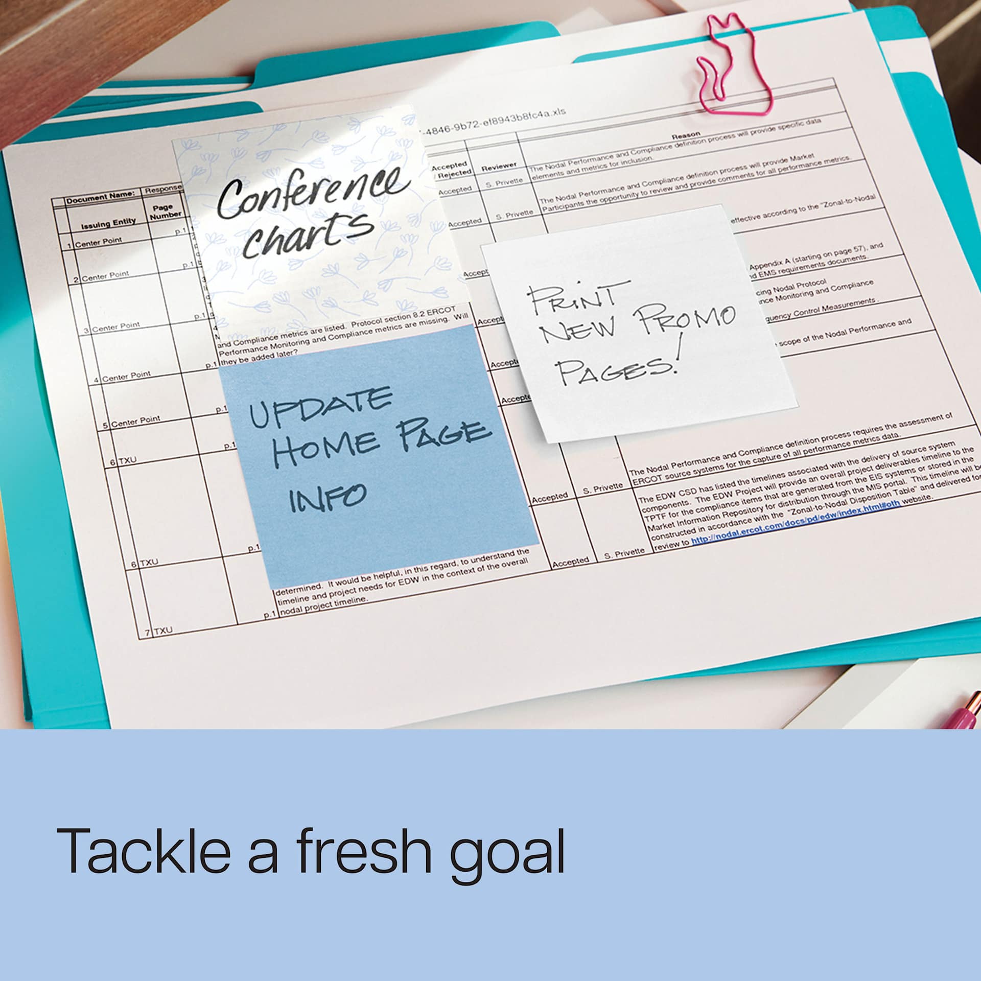 Tackle a fresh goal