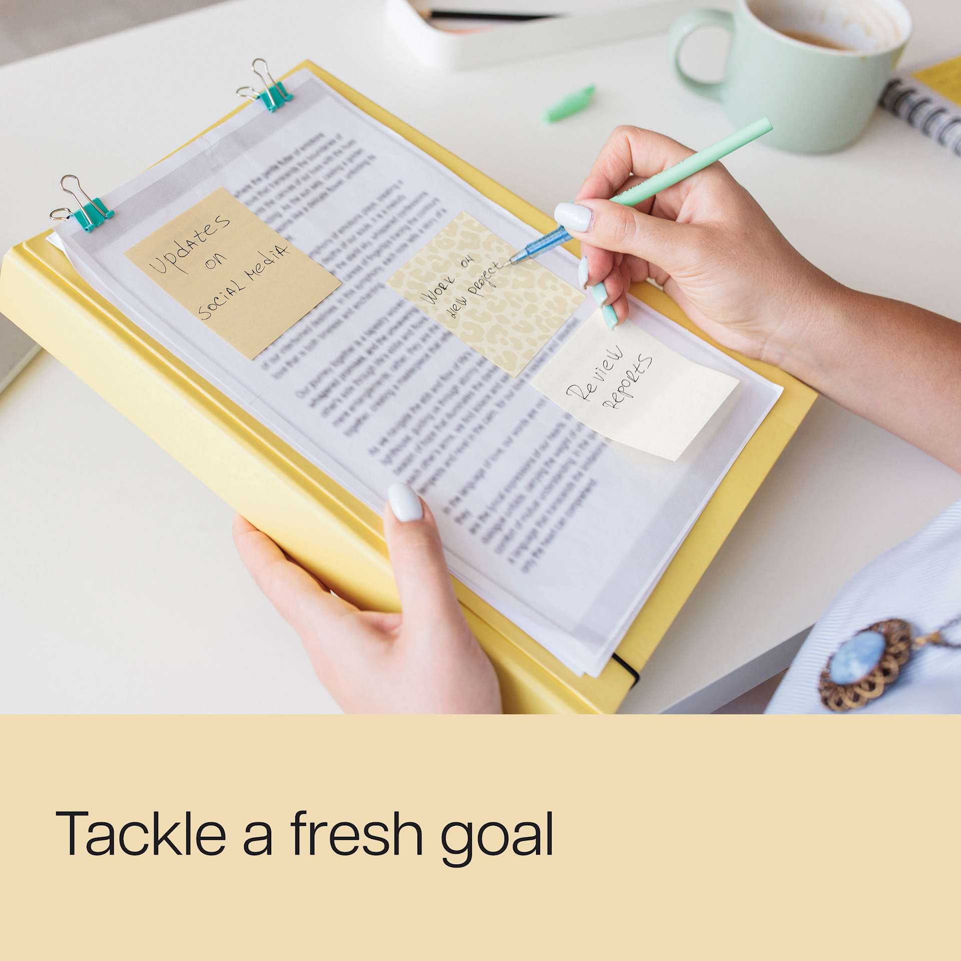 Tackle a fresh goal
