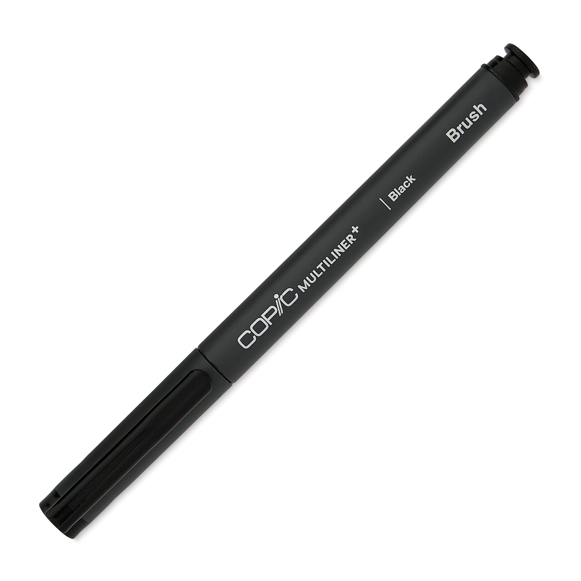 Copic Multiliner Plus Pen - Black, Brush Nib, capped