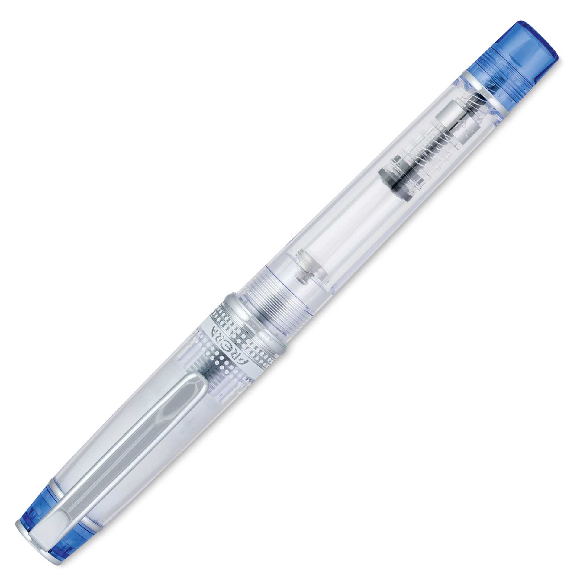 Pilot Prera Clear Fountain Pen - Blue, Fine Nib