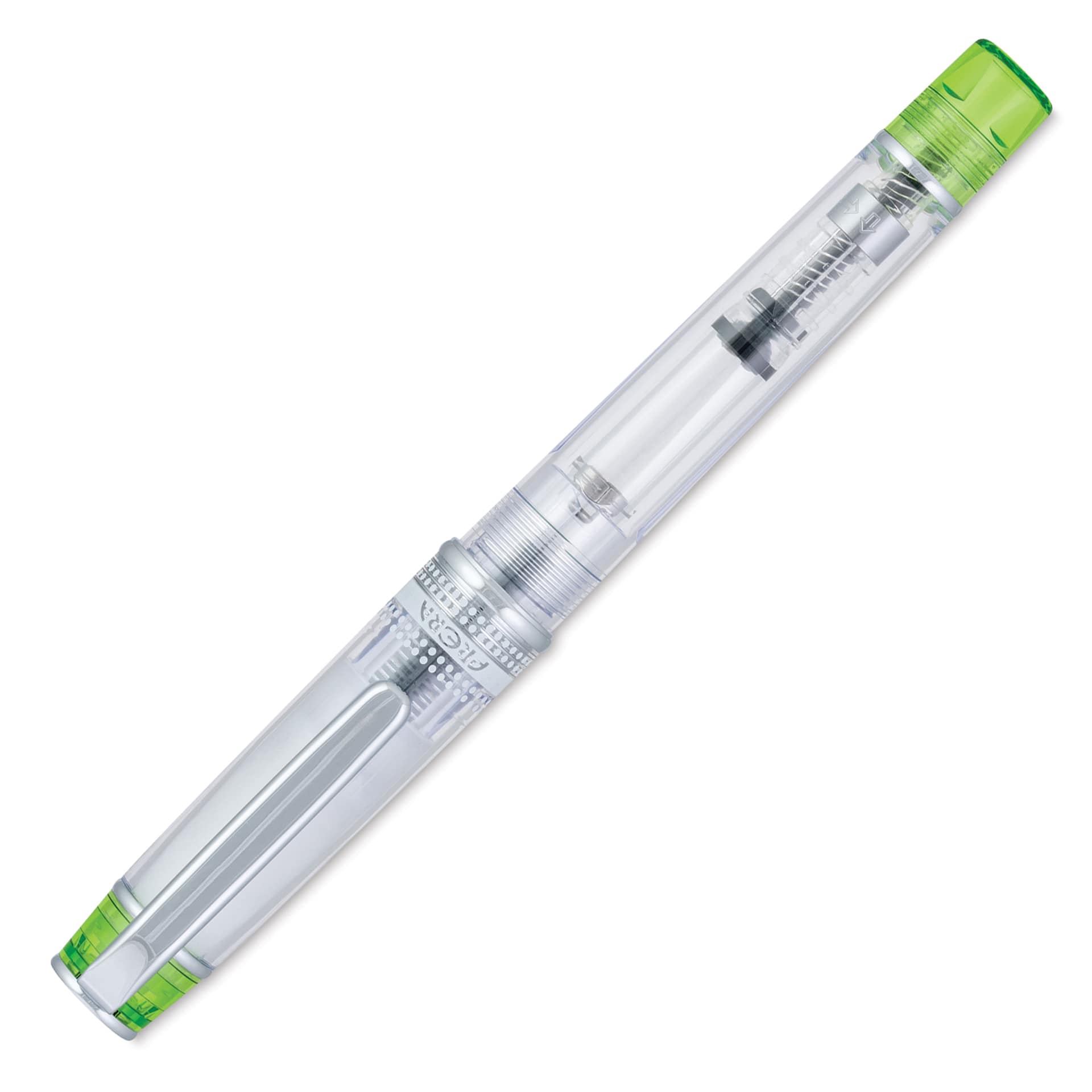 Pilot Prera Clear Fountain Pen - Light Green, Medium Nib