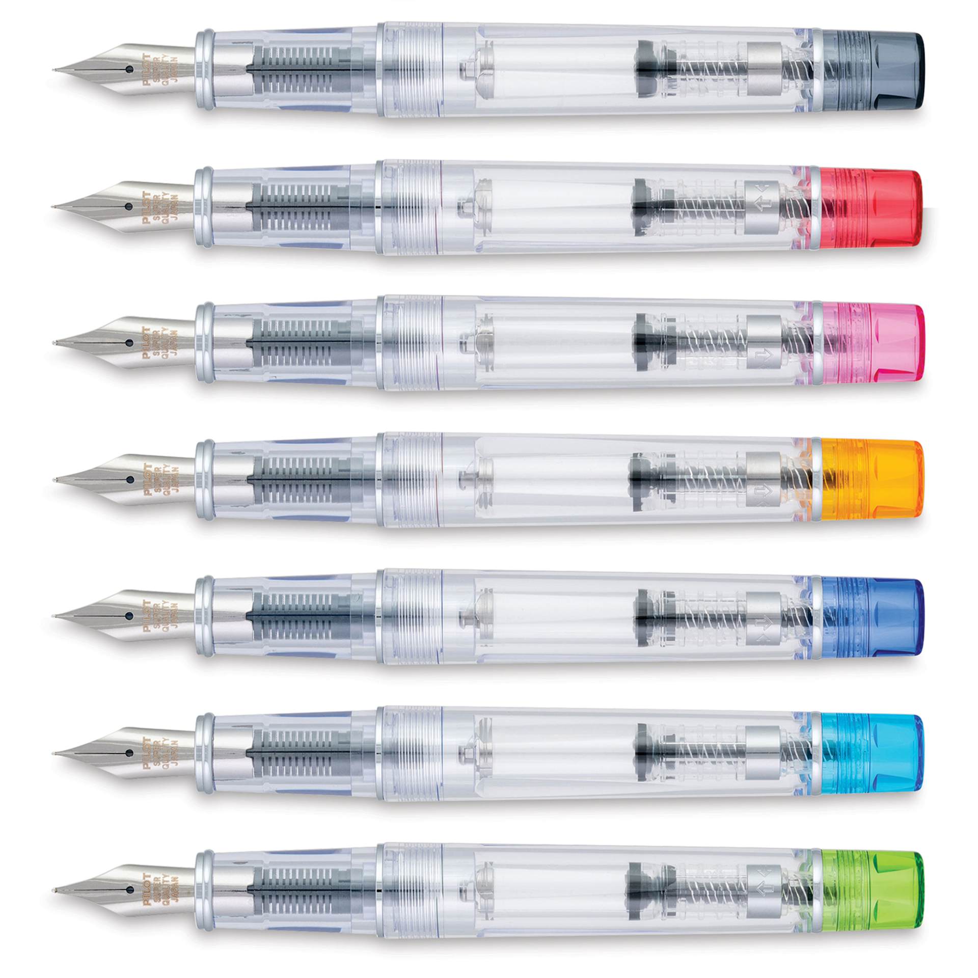Pilot Prera Clear Fountain Pens, available colors