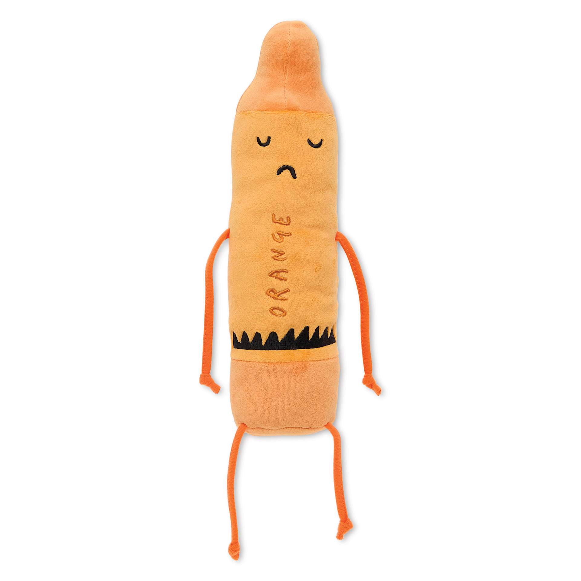 Merrymakers The Day the Crayons Quit Plushie - Orange, arms by side