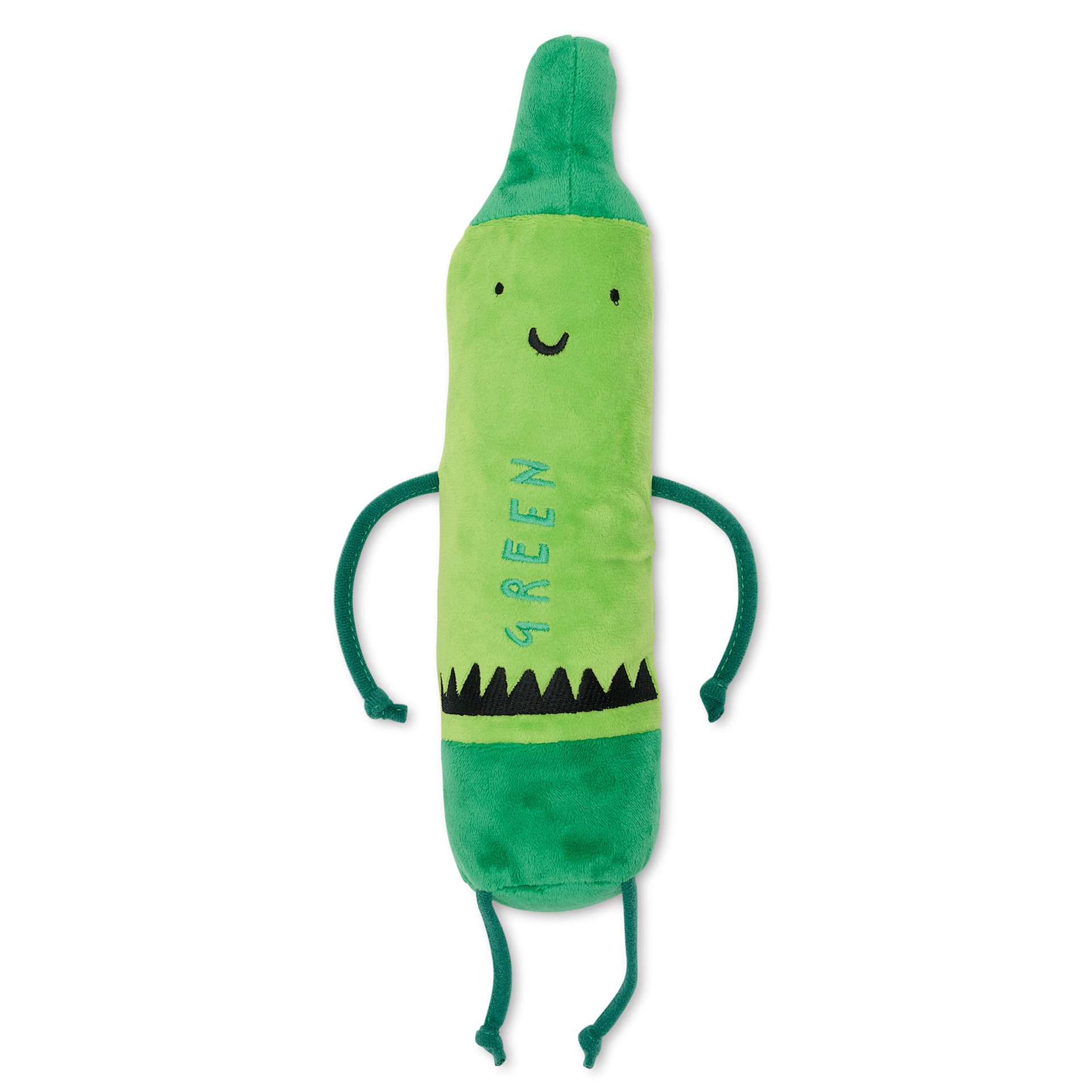 Merrymakers The Day the Crayons Quit Plushie - Green, arms by side
