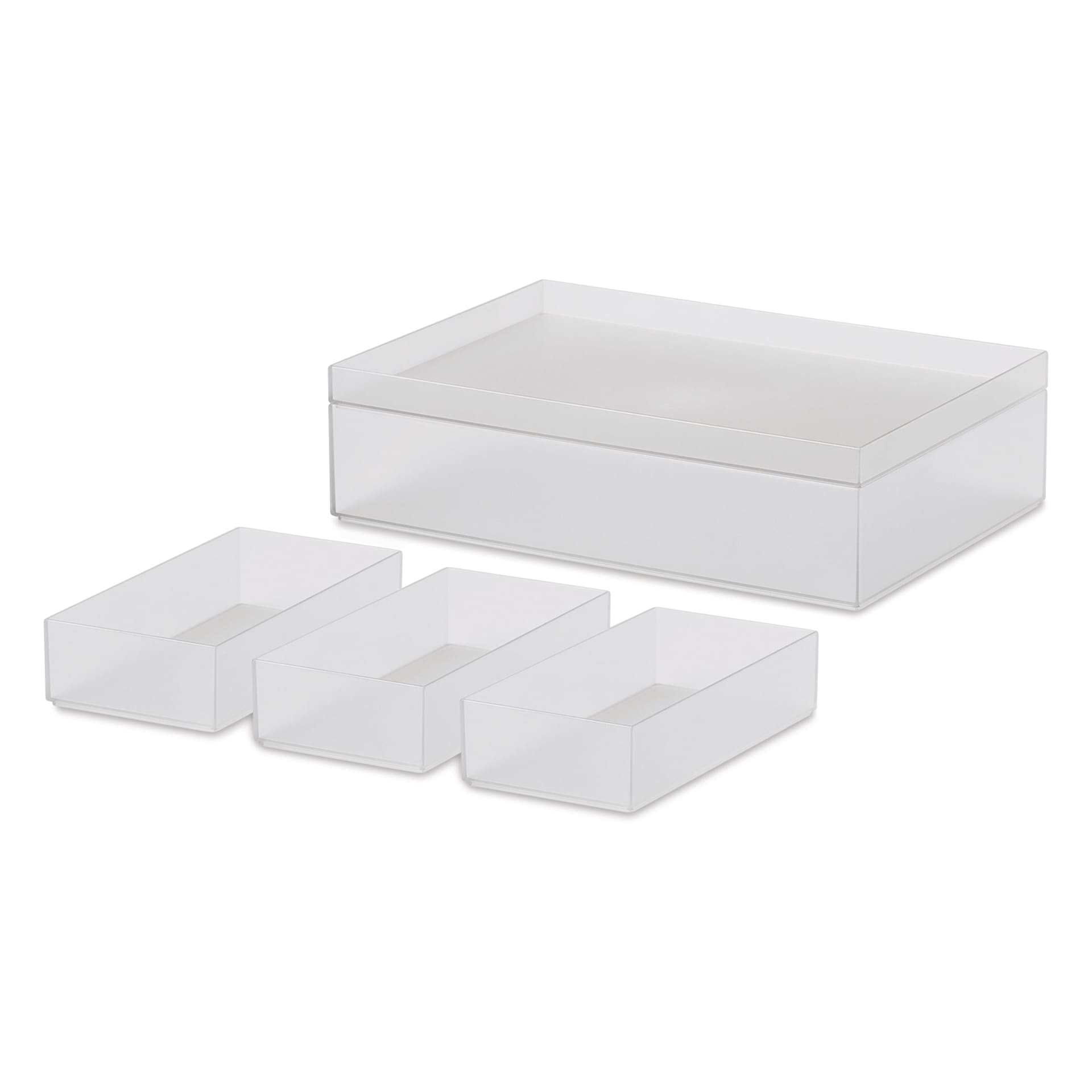 Like-It Tidy-Up Boxes - Clear, Shallow