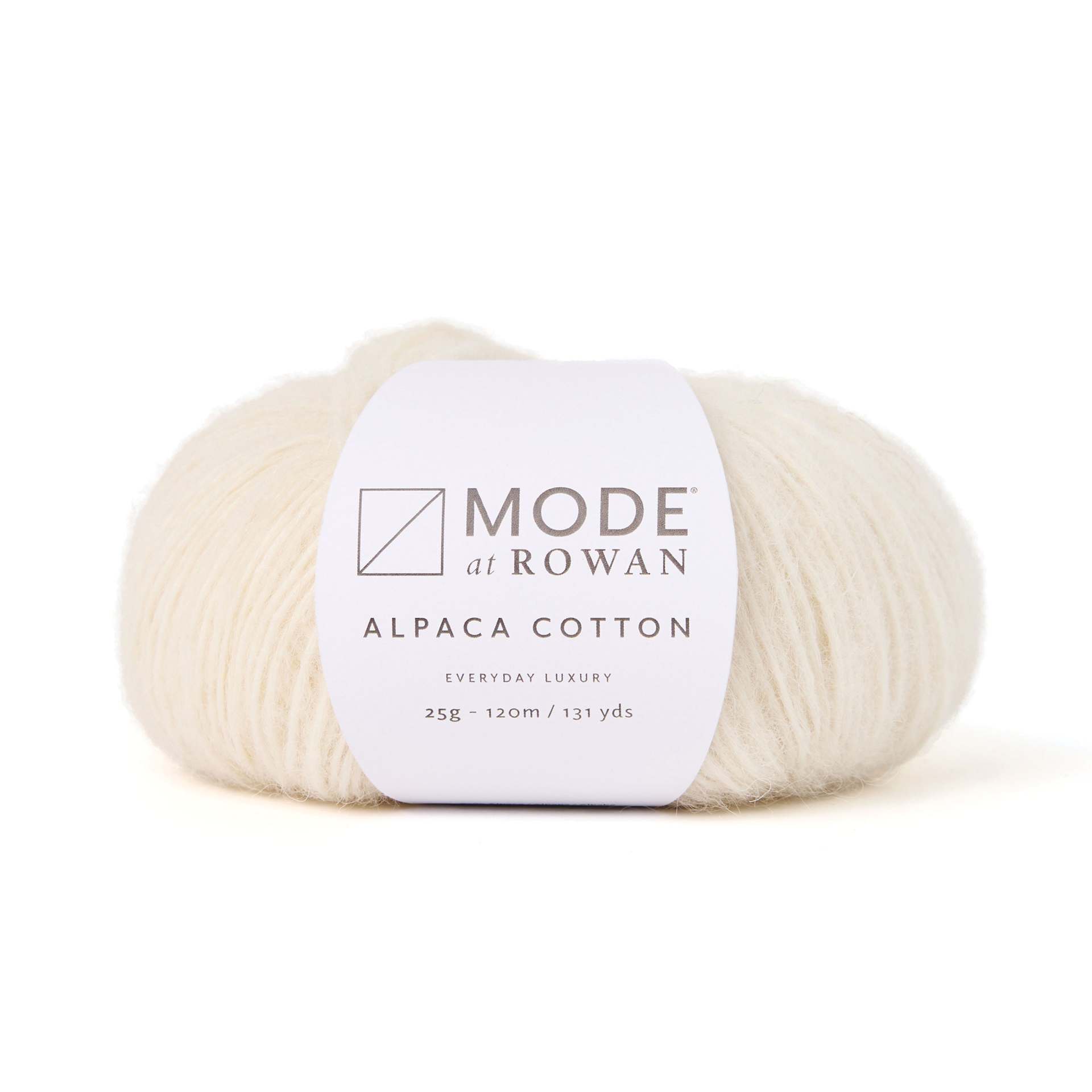Mode at Rowan Alpaca Cotton Yarn - Snowflake, 131 yds