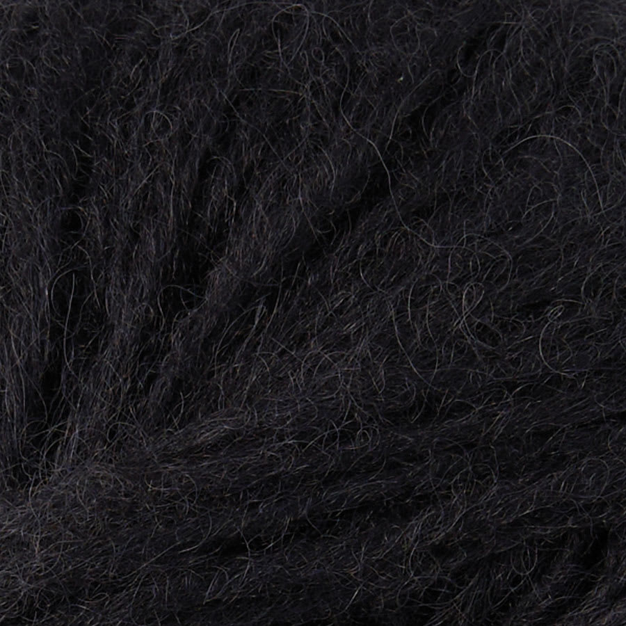 Mode at Rowan Alpaca Cotton Yarn - Noir, 131 yds close up to show texture