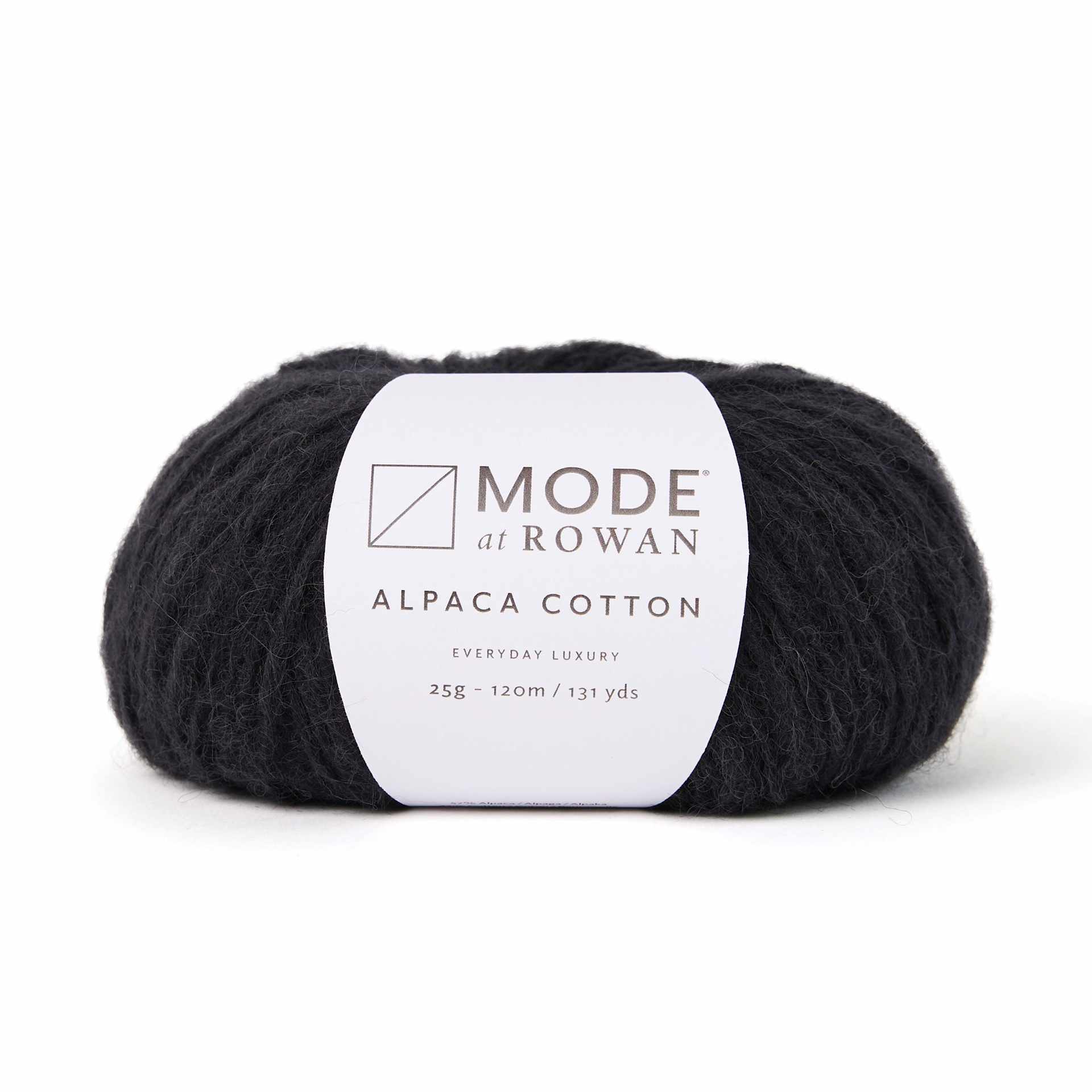 Mode at Rowan Alpaca Cotton Yarn - Noir, 131 yds