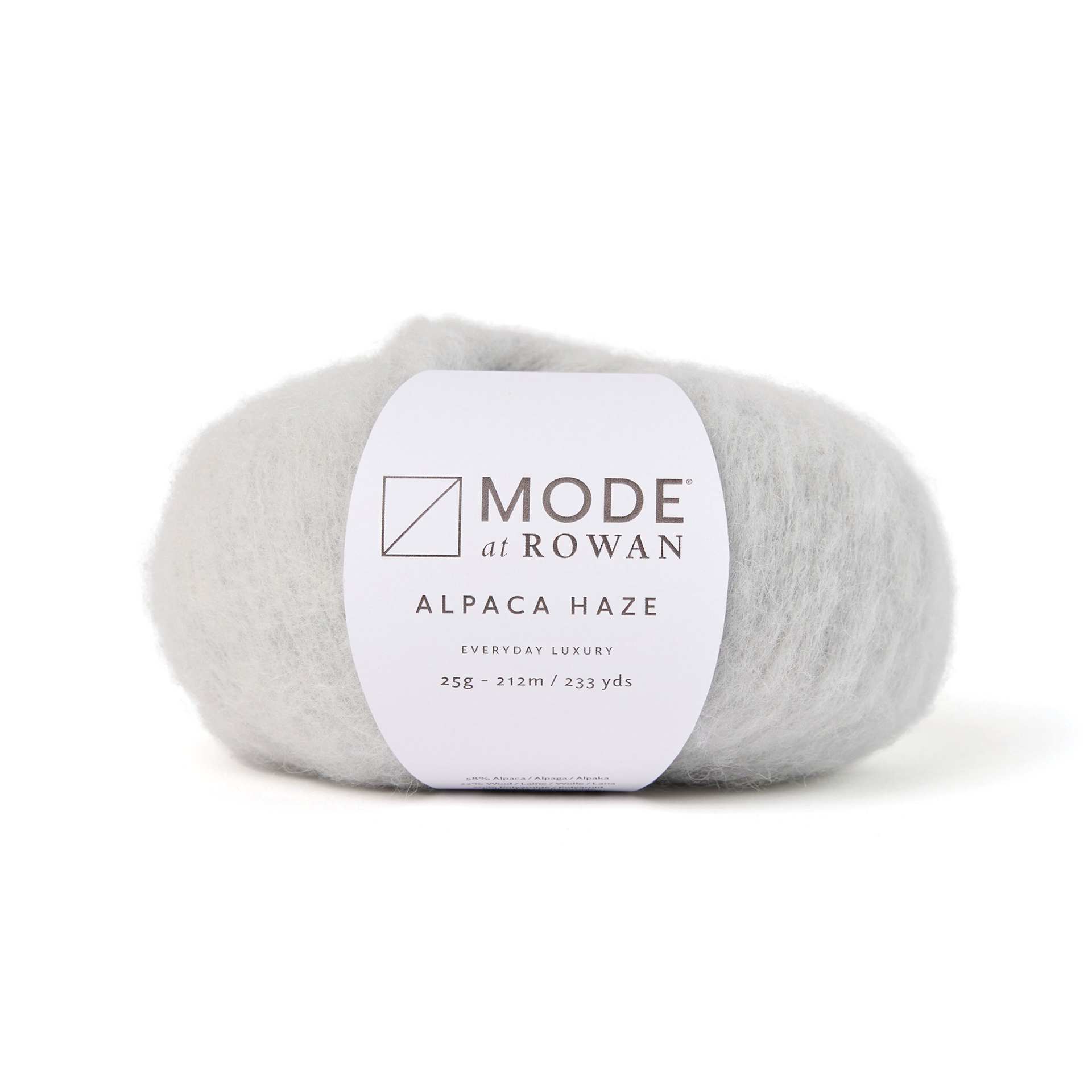 Mode at Rowan Alpaca Haze Yarn - Silver, 233 yds