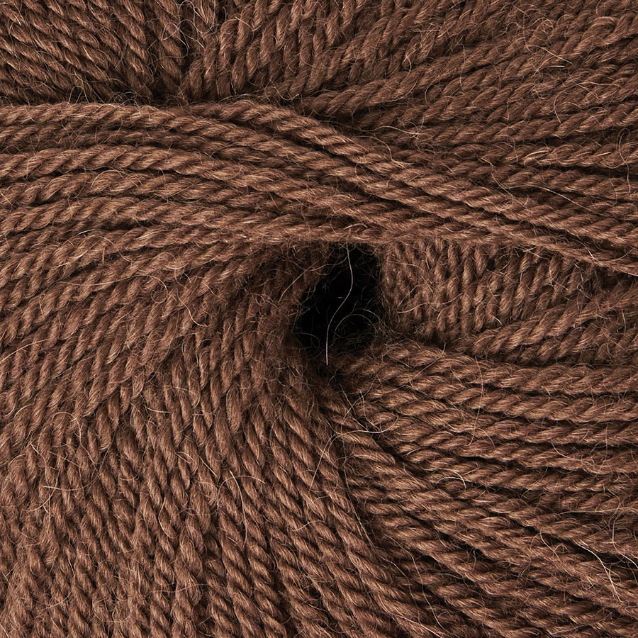 Mode at Rowan Alpaca Wool Yarn - Walnut, 128 yds close up to show texture