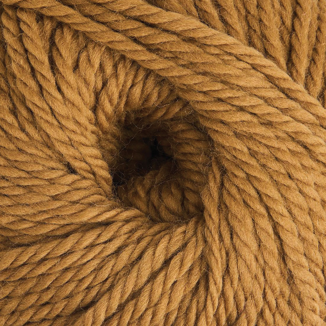 Mode at Rowan Chunky Wool Yarn - Golden Brown, 109 yds close up to show texture
