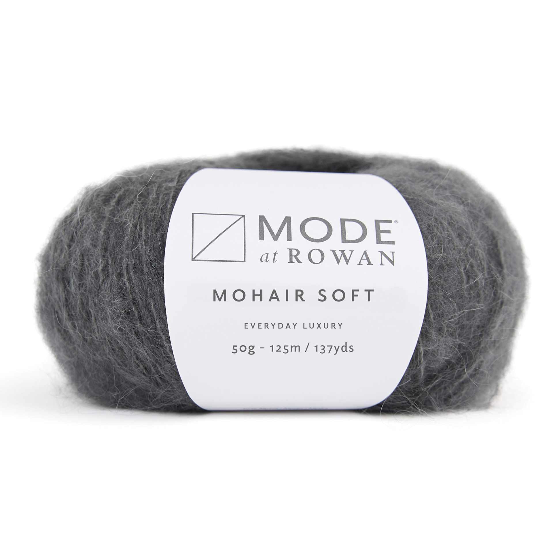 Mode at Rowan Mohair Soft Yarn - Charcoal, 137 yds with packaging