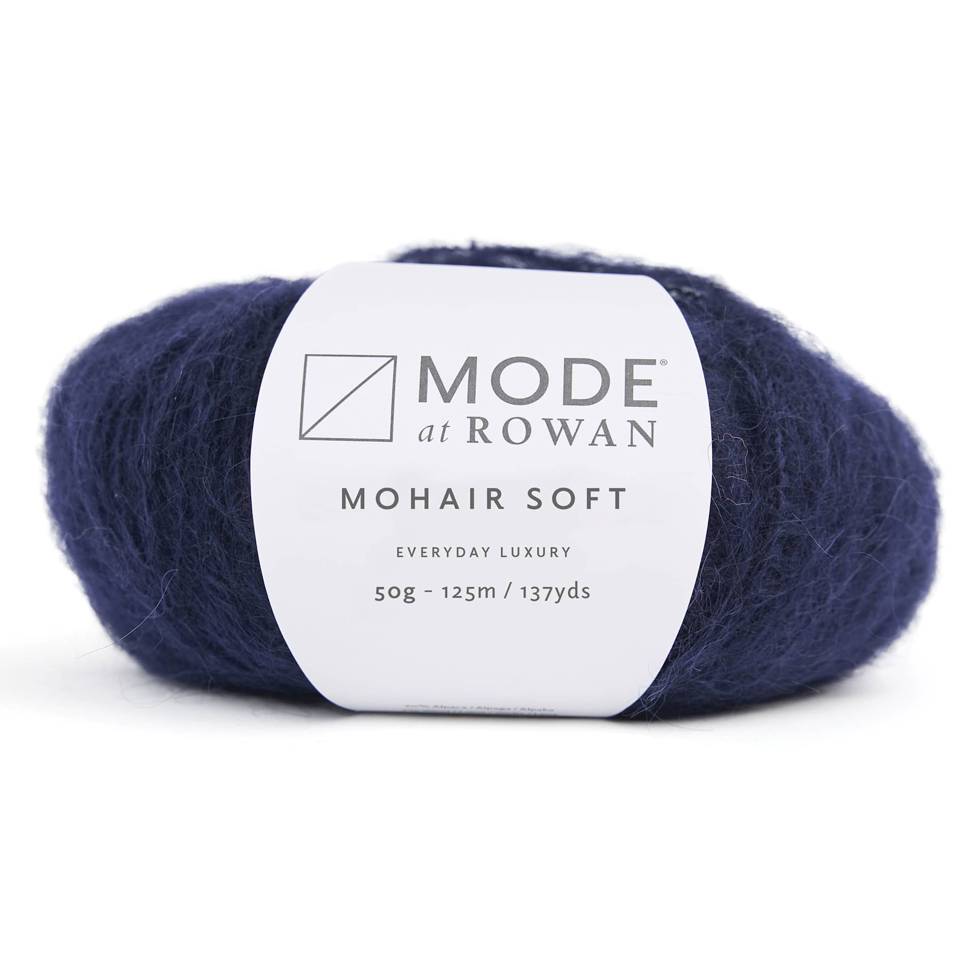 Mode at Rowan Mohair Soft Yarn - Sapphire, 137 yds with packaging