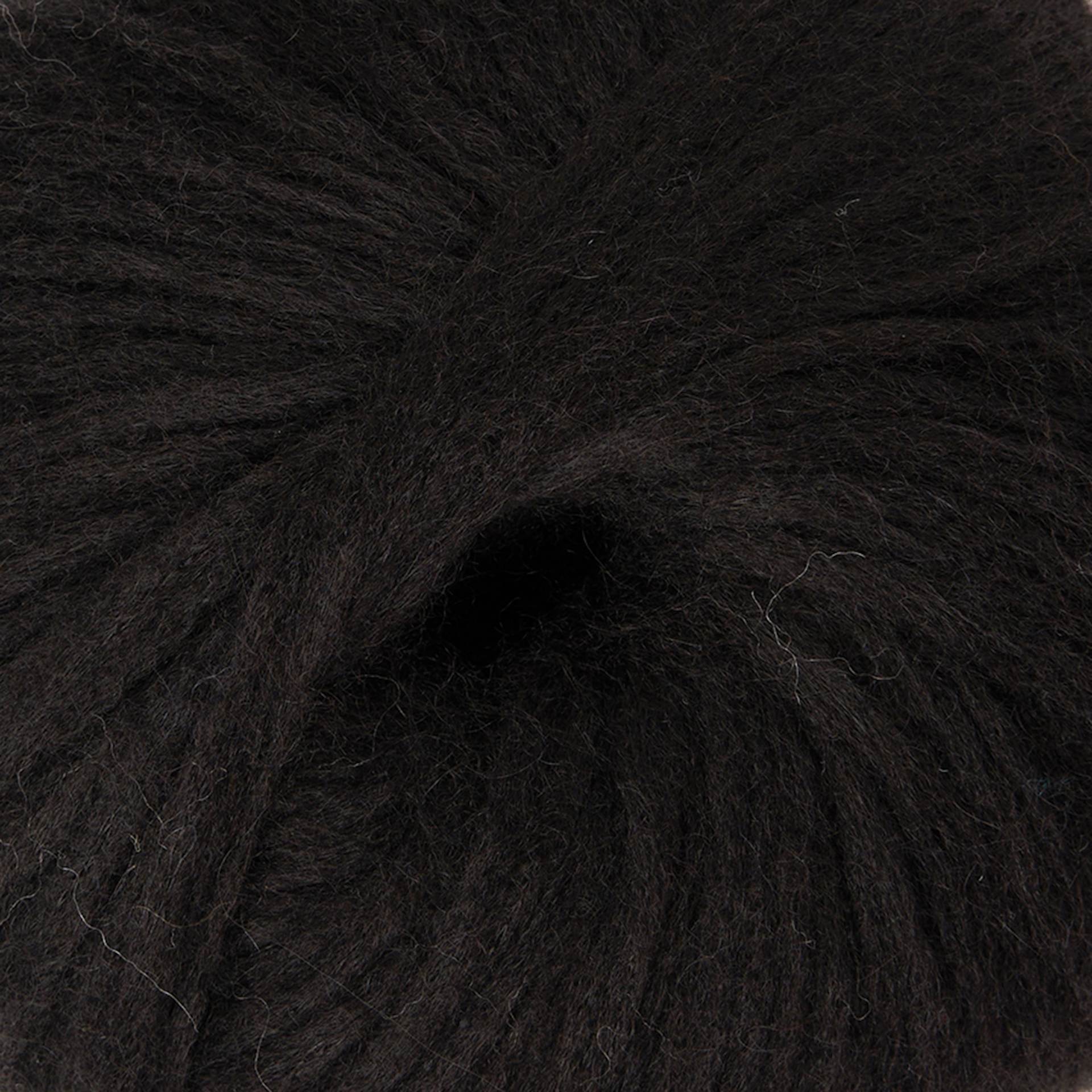 Mode at Rowan Softest Alpaca Yarn - Black, 142 yds close up to show texture