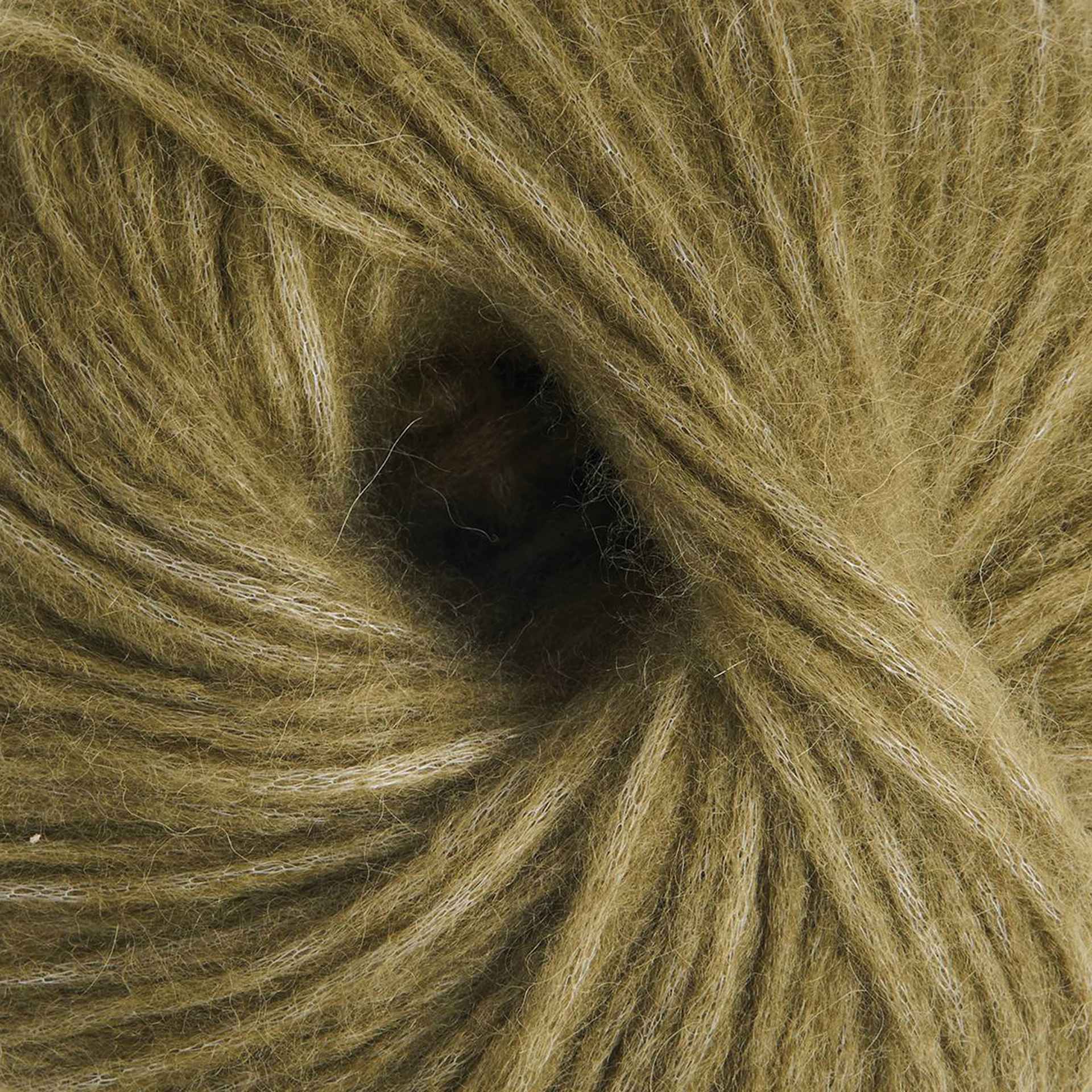 Mode at Rowan Softest Alpaca Yarn - Olive, 142 yds close up to show texture