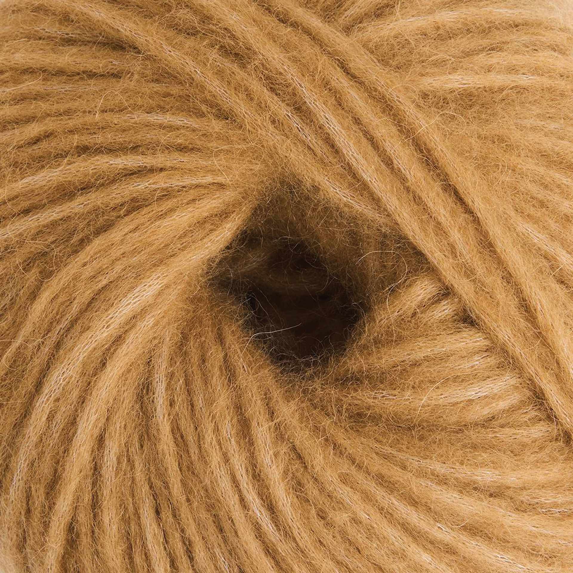 Mode at Rowan Softest Alpaca Yarn - Golden Brown, 142 yds close up showing texture