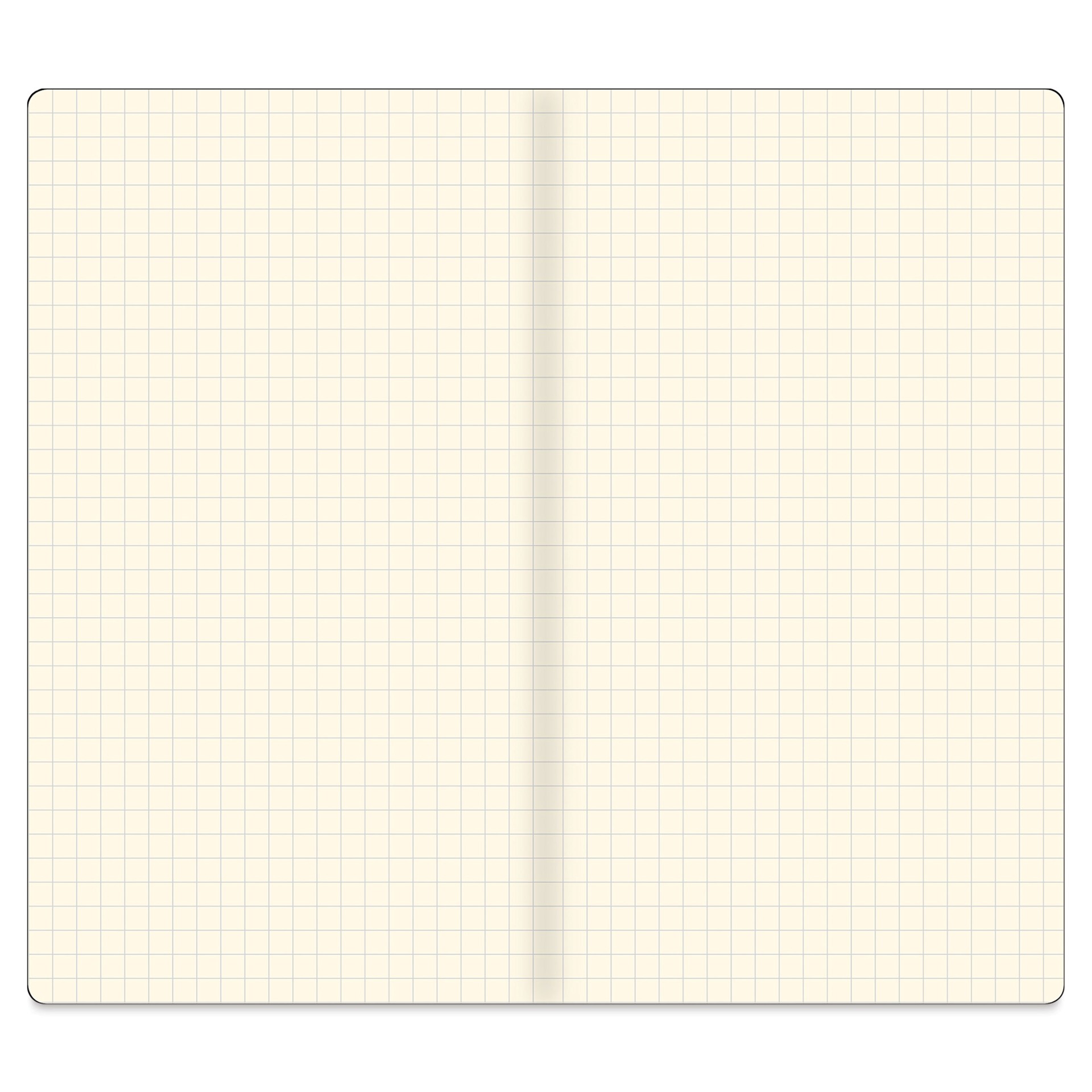 Peter Pauper Press Voyager Notebook Refills - Graph, 60 Pages, Pkg of 2, open