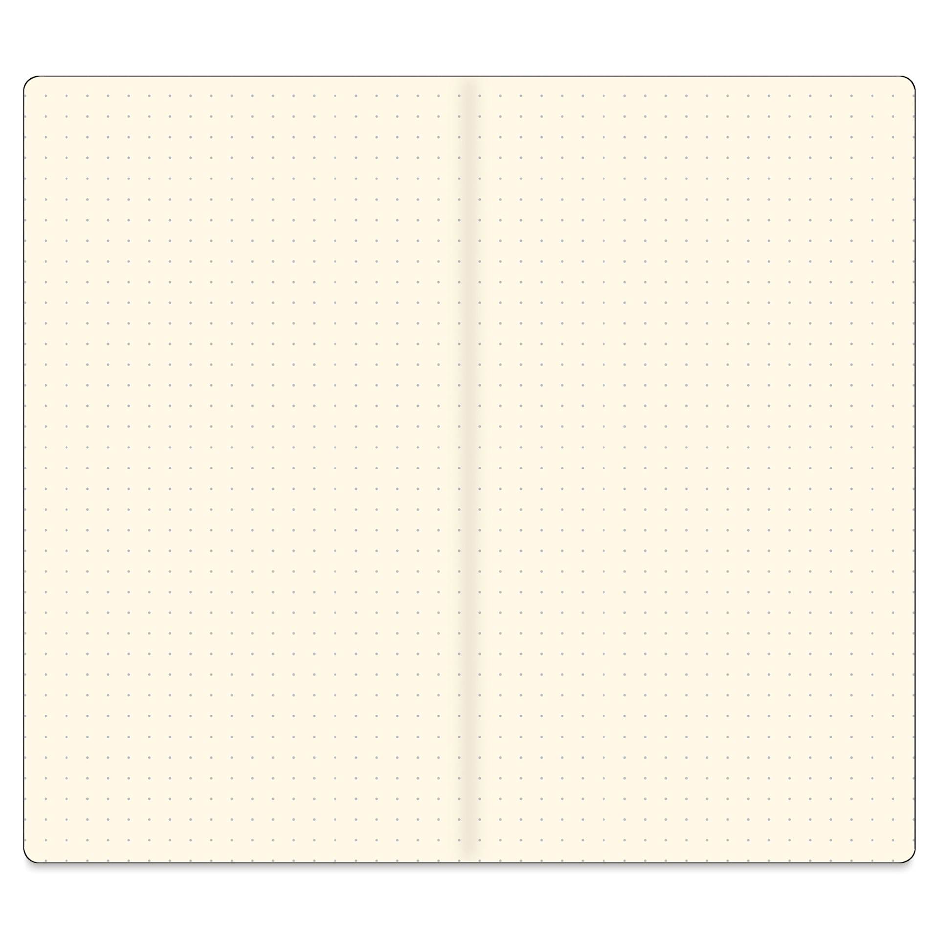 Peter Pauper Press Voyager Notebook - 4.75" x 7.9", Black, dot grid