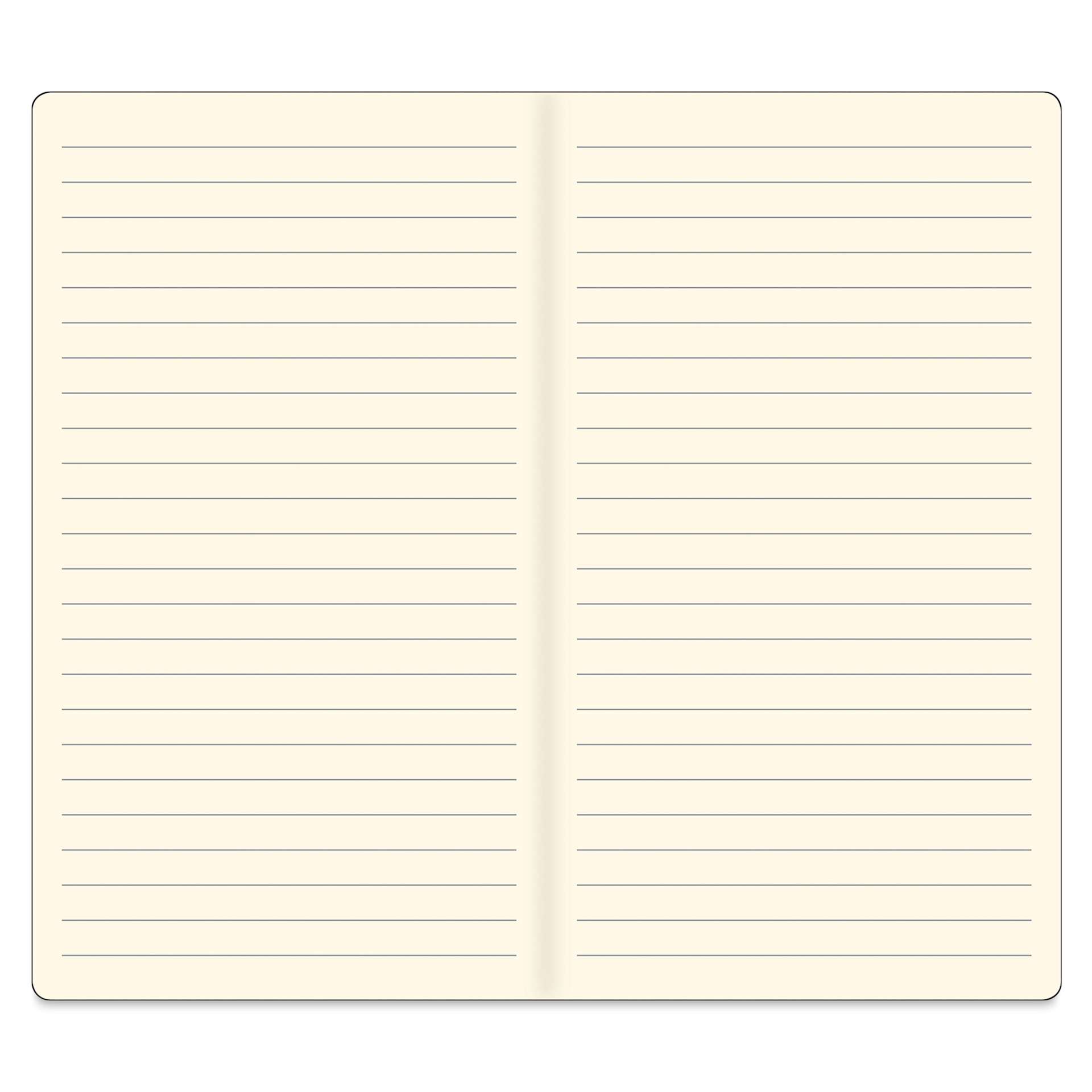 Peter Pauper Press Voyager Notebook - 4.75" x 7.9", Black, ruled