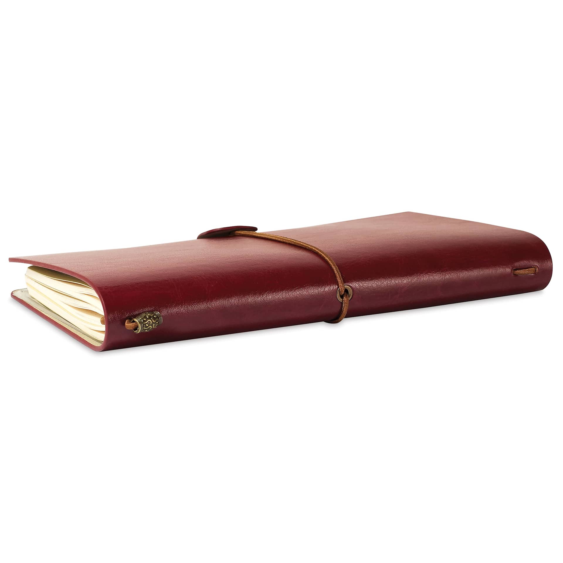 Peter Pauper Press Voyager Notebook - 4.75" x 7.9", Burgundy, spine