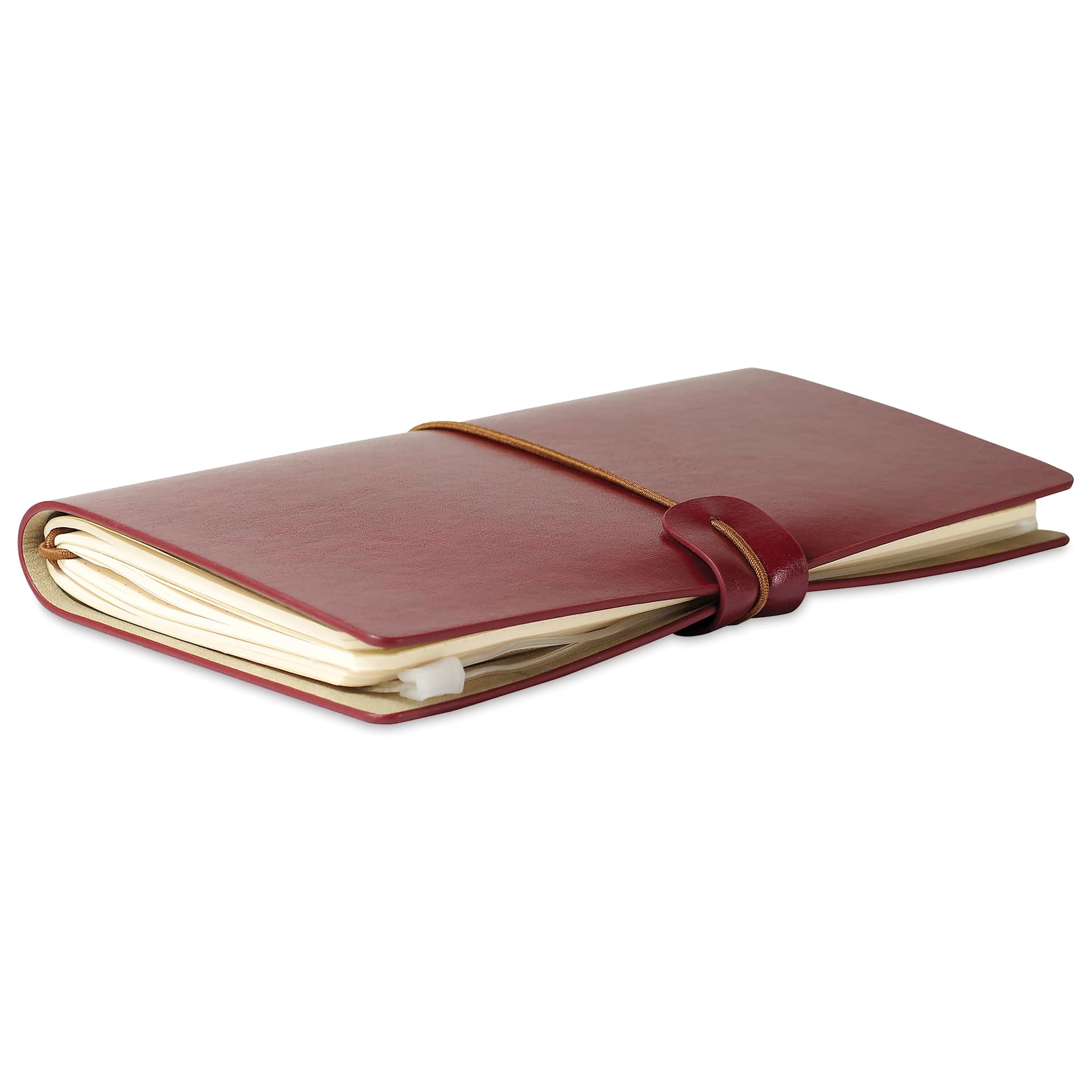 Peter Pauper Press Voyager Notebook - 4.75" x 7.9", Burgundy, fore-edge