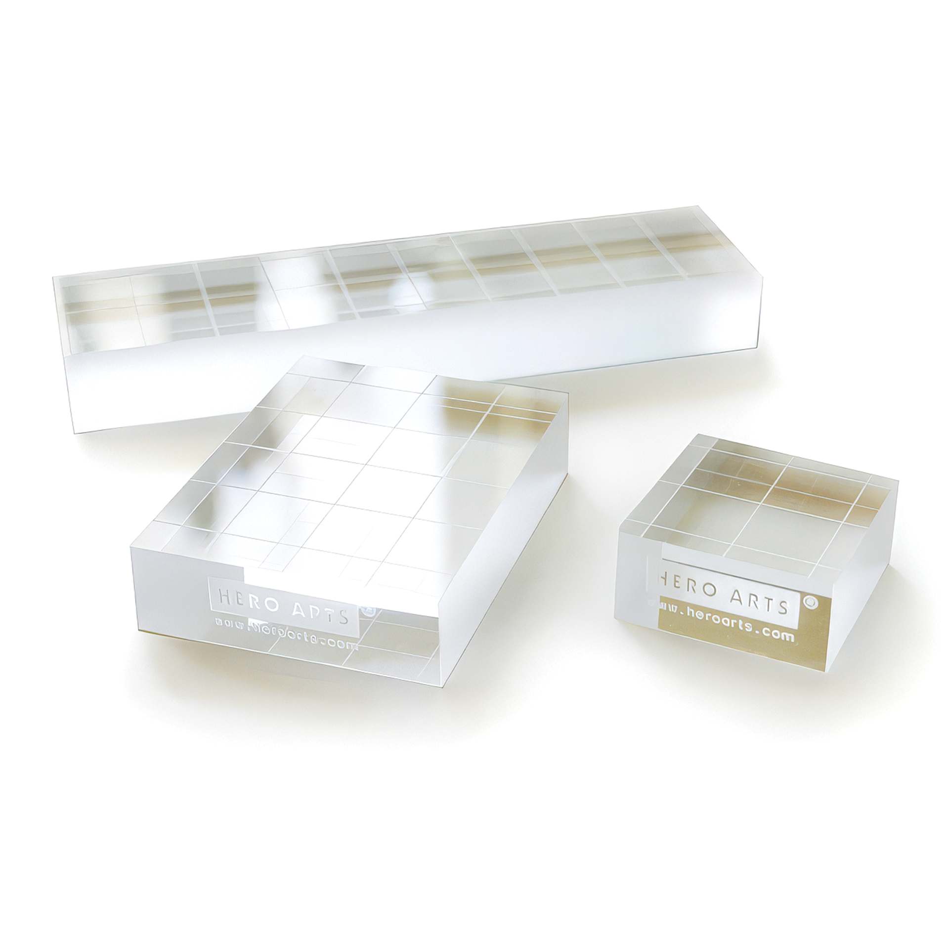 Hero Arts Acrylic Blocks - Set of 3, Assorted Sizes