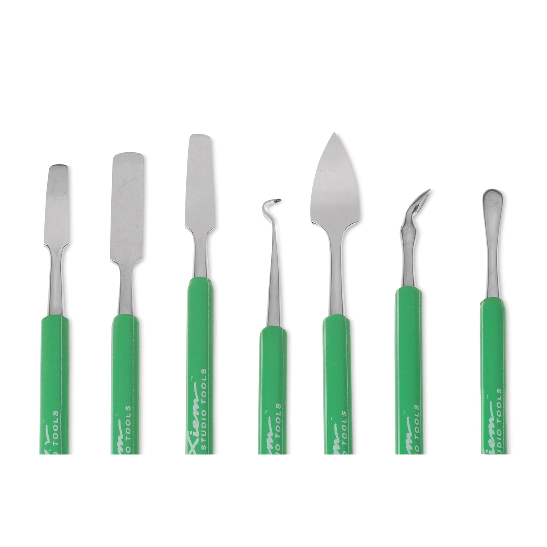Xiem Double-Ended Carving & Sculpture Set - Set of 7 showing top tips