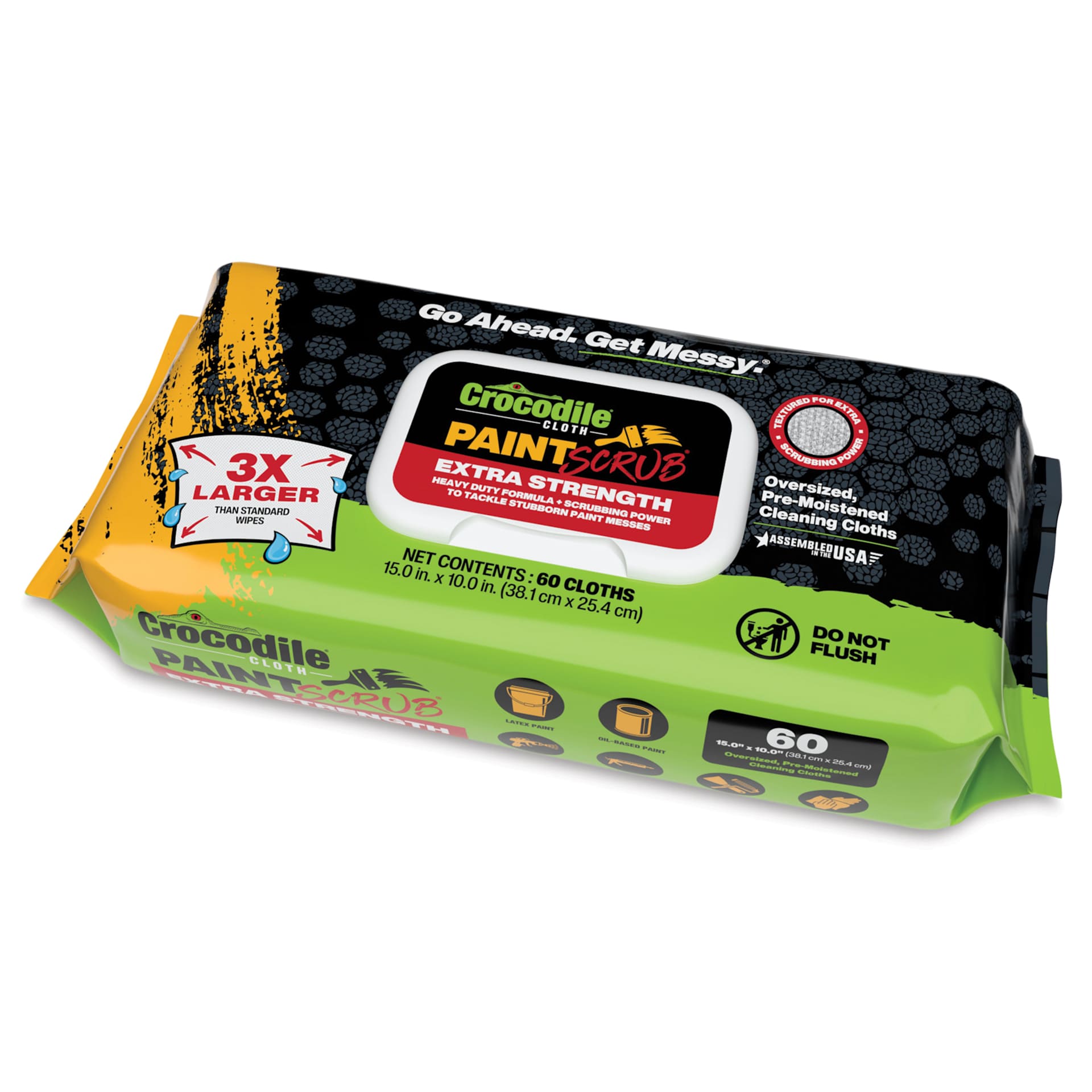 Crocodile Cloth Paint Scrub Wipes