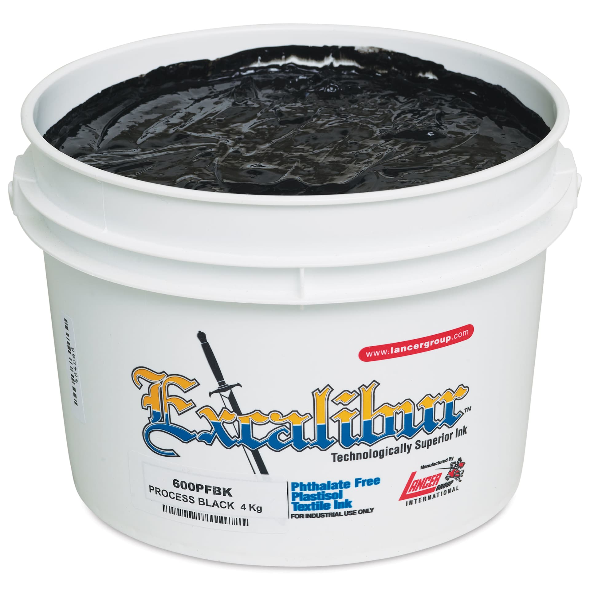 Excalibur 600 Process Ink - Black, Gallon, open packaging