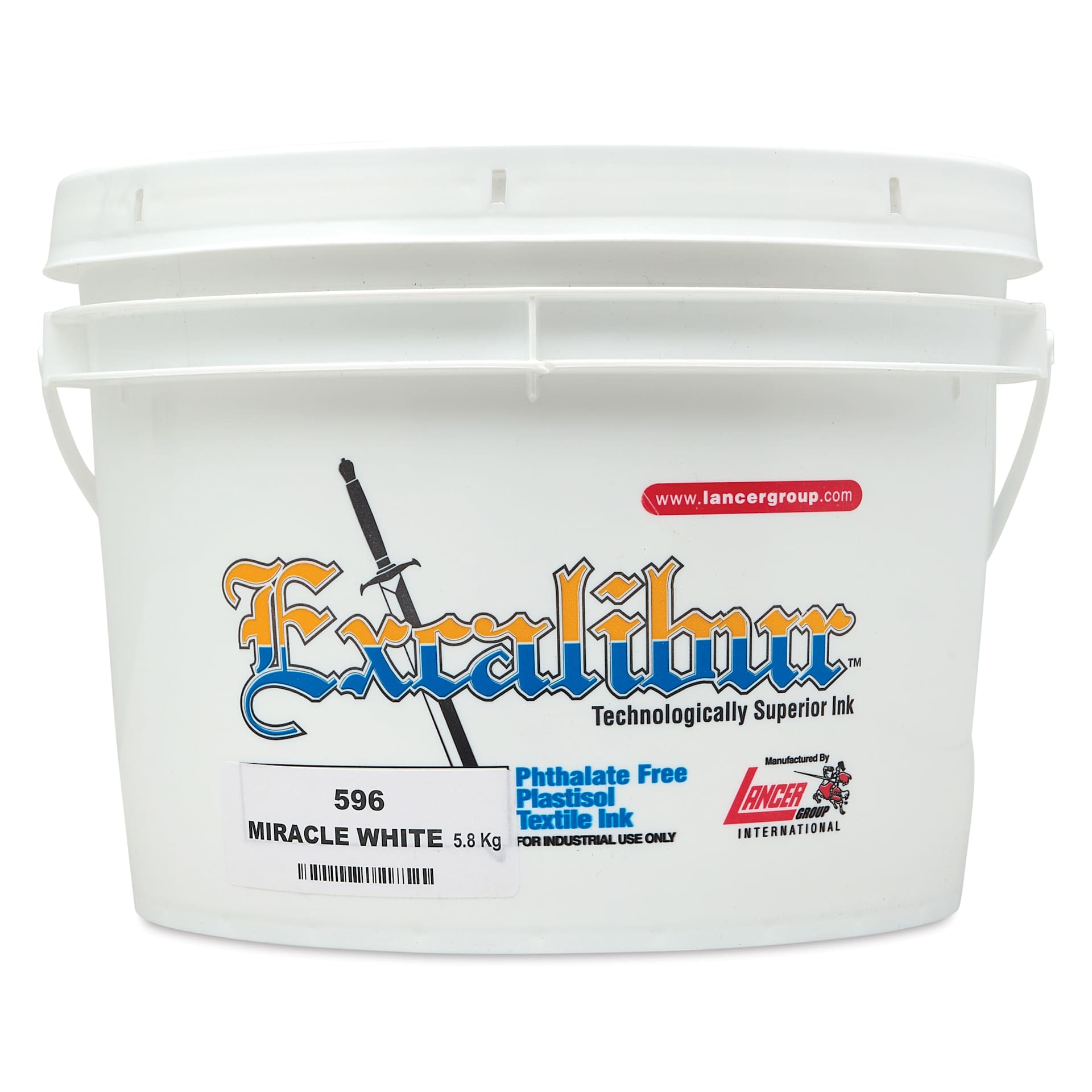 Excalibur 596 Miracle White Plastisol Ink front