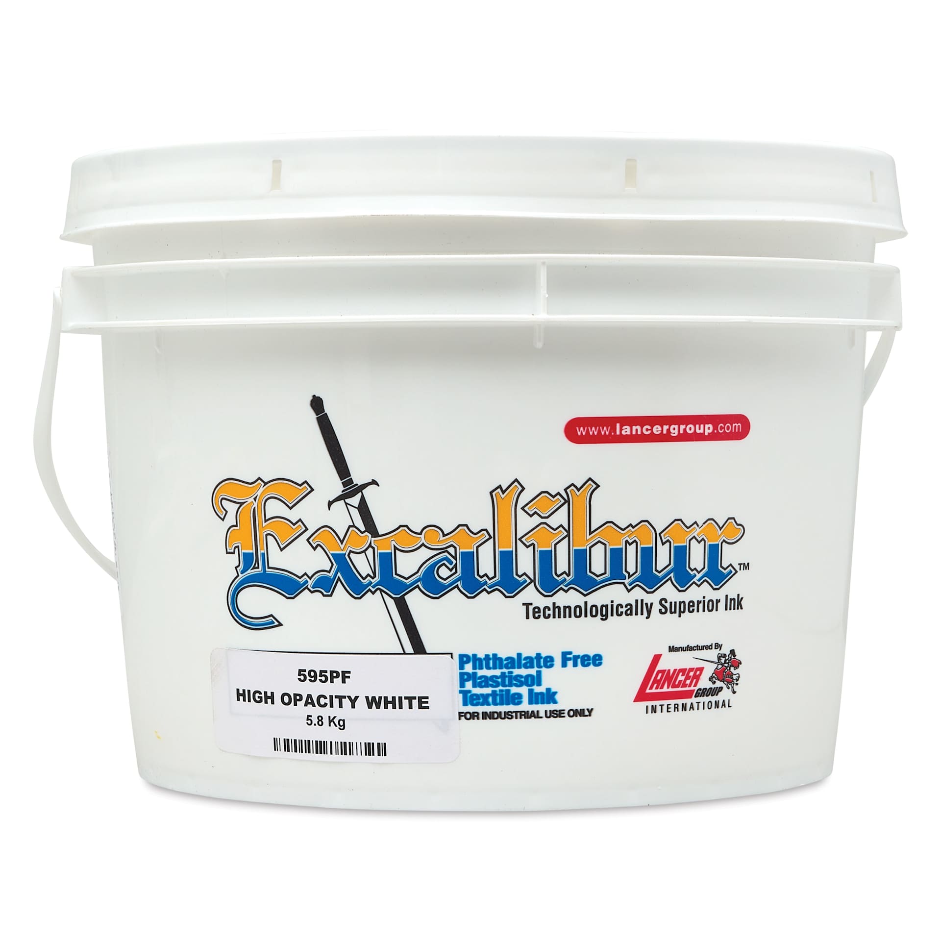 Excalibur 595 High Opacity White Plastisol Ink front