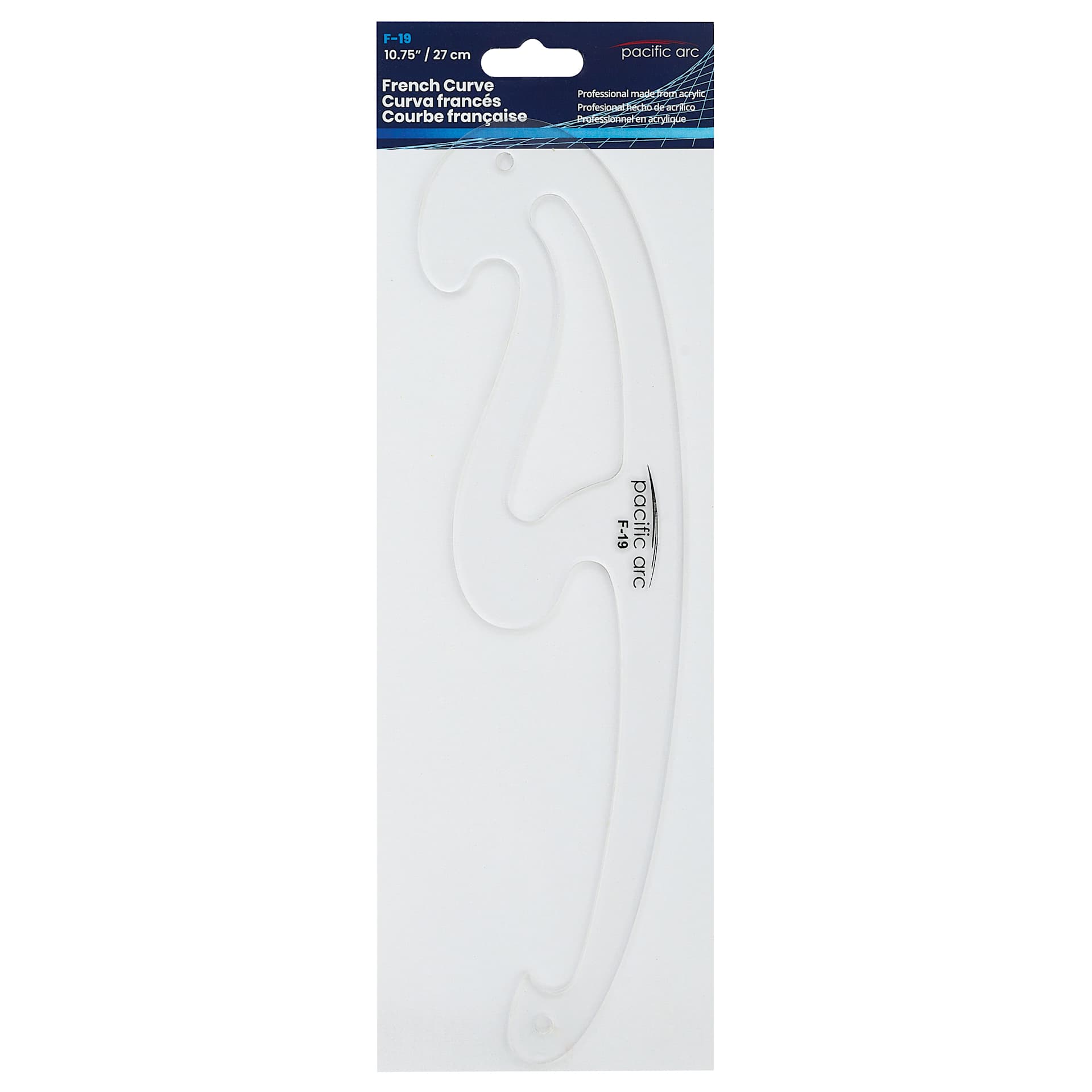 Pacific Arc French Curve - F-19, 10-3/4". in packaging