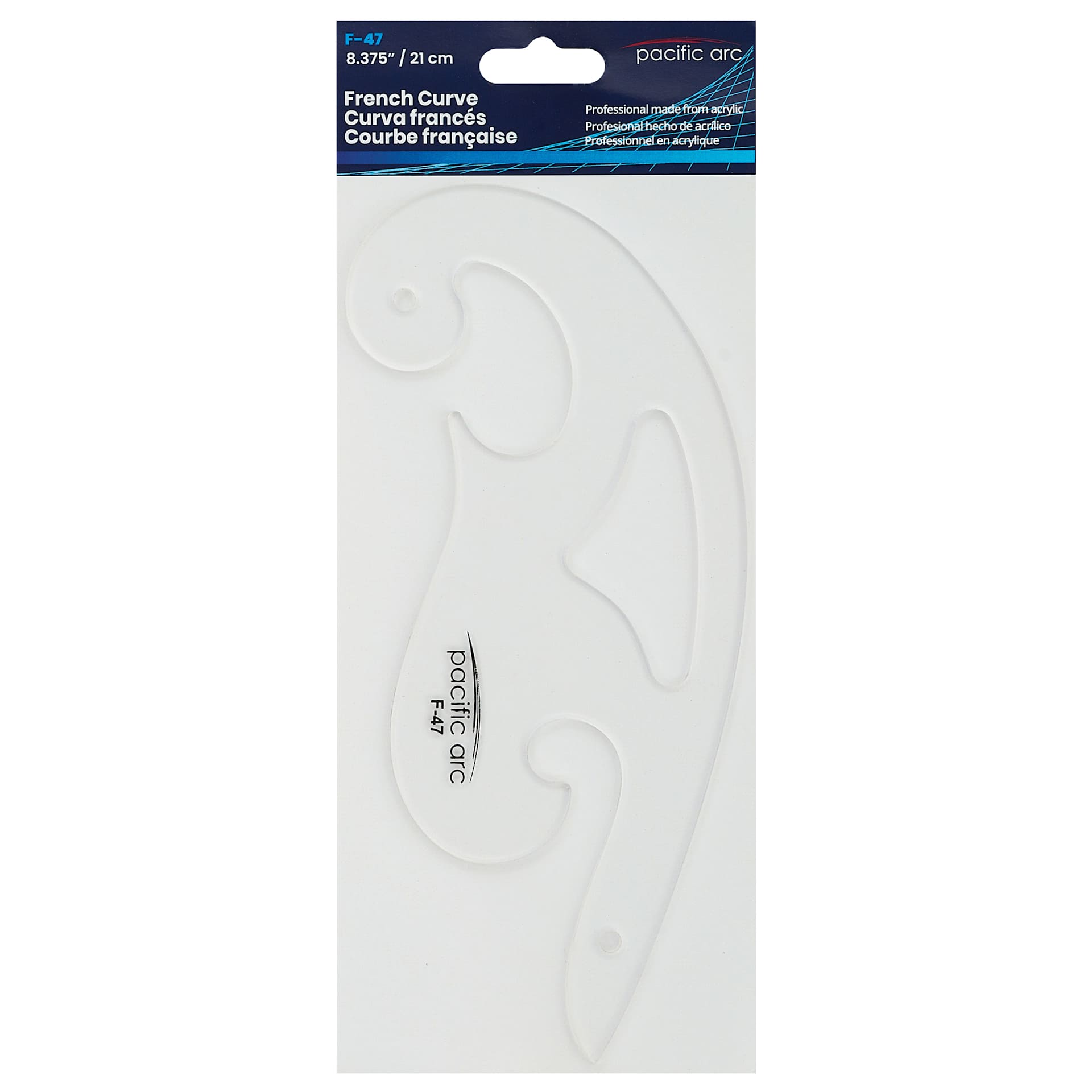 Pacific Arc French Curve - F-47, 8-3/8", in packaging