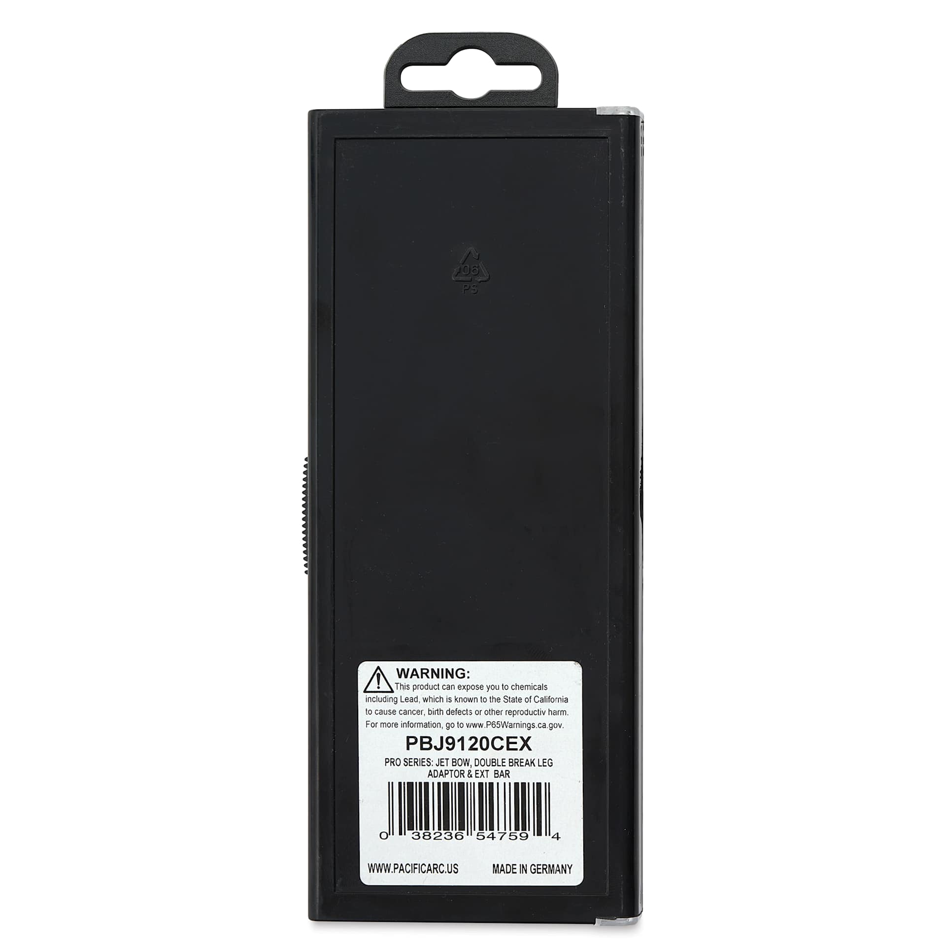 Pacific Arc Elite Pro Series Jet Bow Compass, back of case