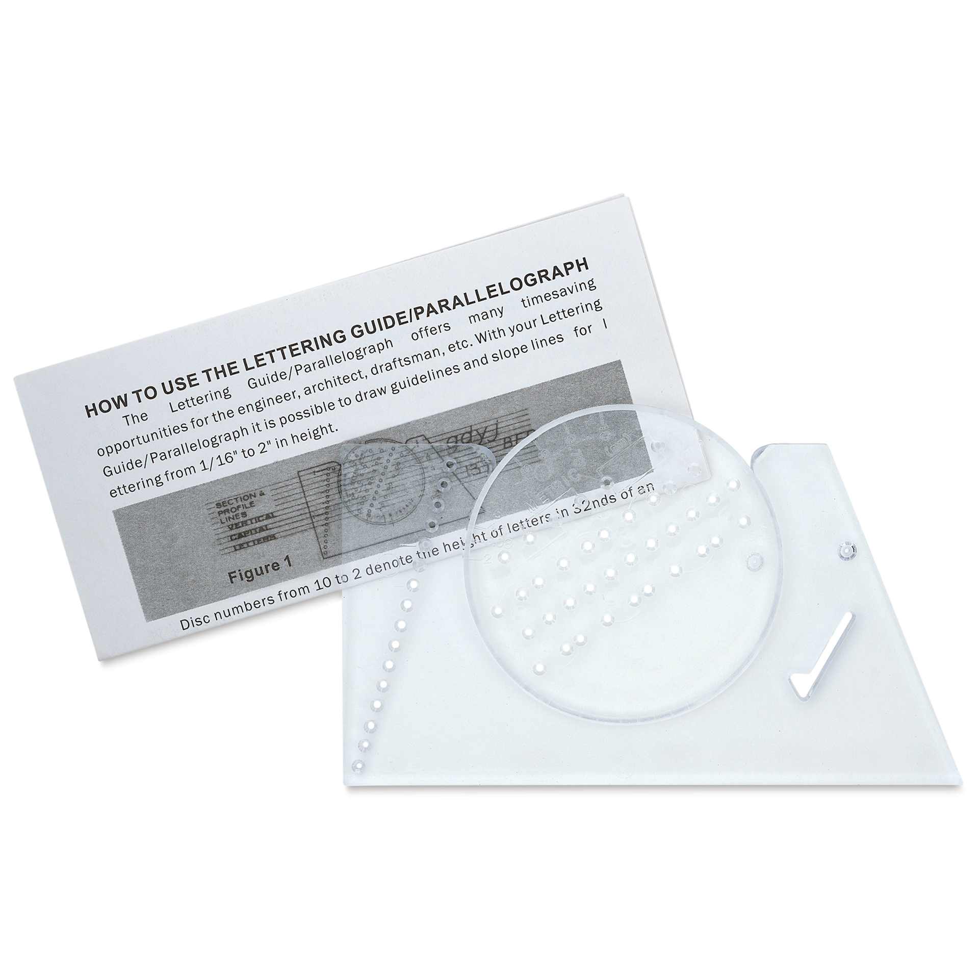Pacific Arc Ames Lettering Guide with instructions