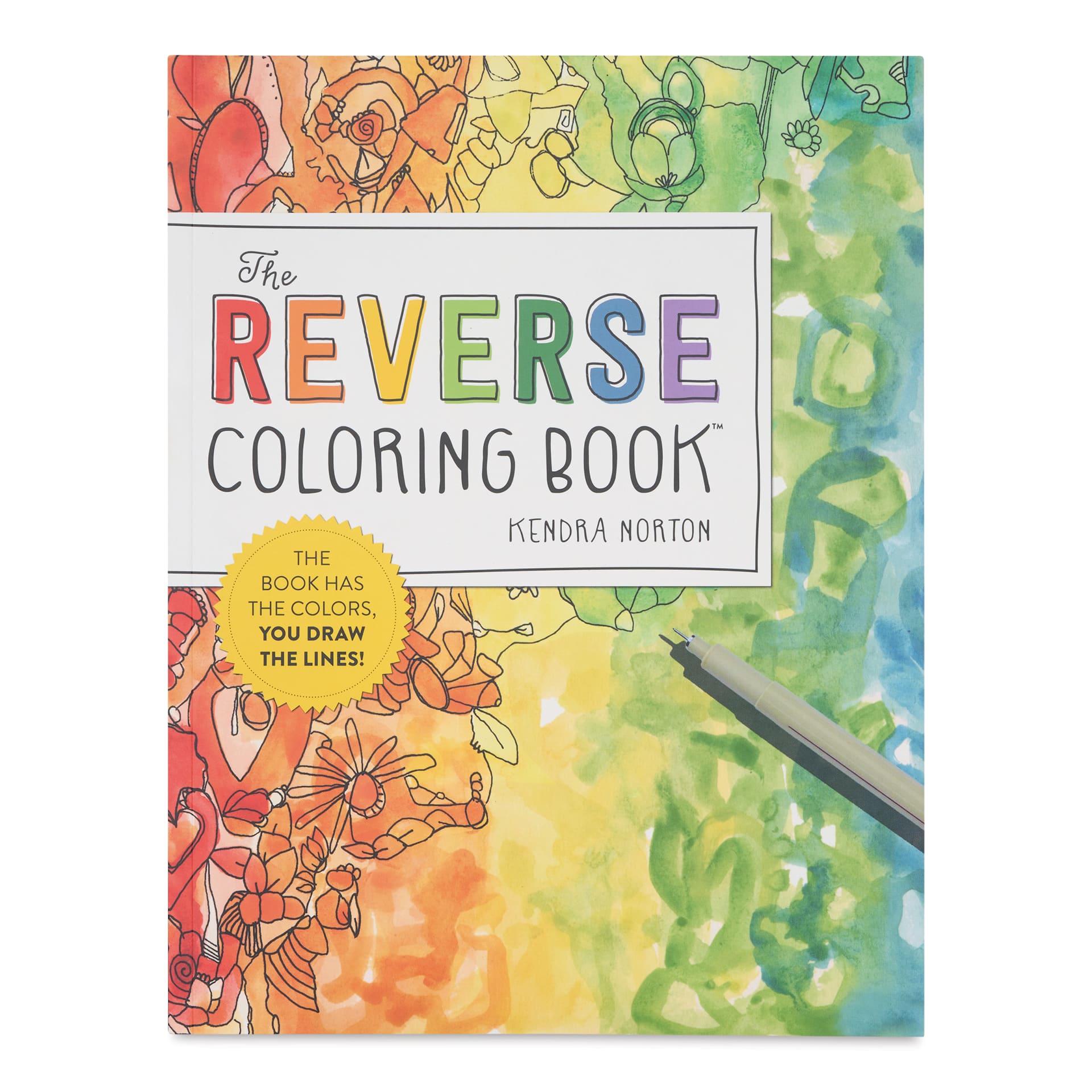 The Reverse Coloring Book - 8-1/2" x 11", 104 Pages, front cover