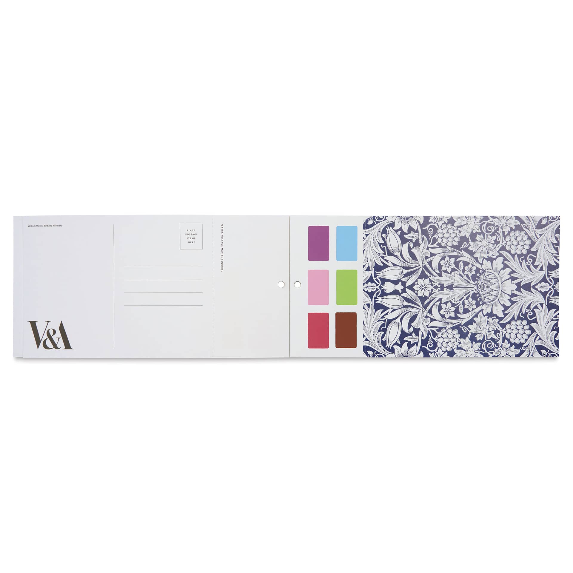 Galison Paint-In Card Set - William Morris, open