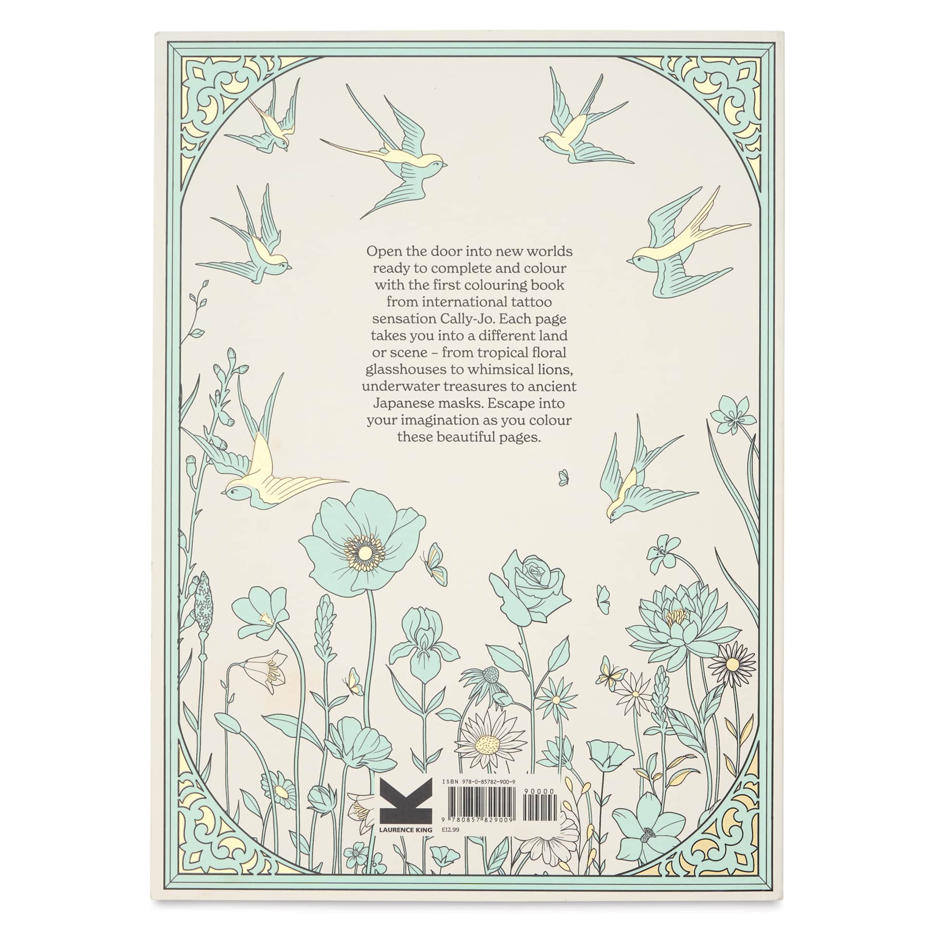 Tattoo Wonderlands Coloring Book - 8-1/4" x 11-1/2", 80 Pages, back cover