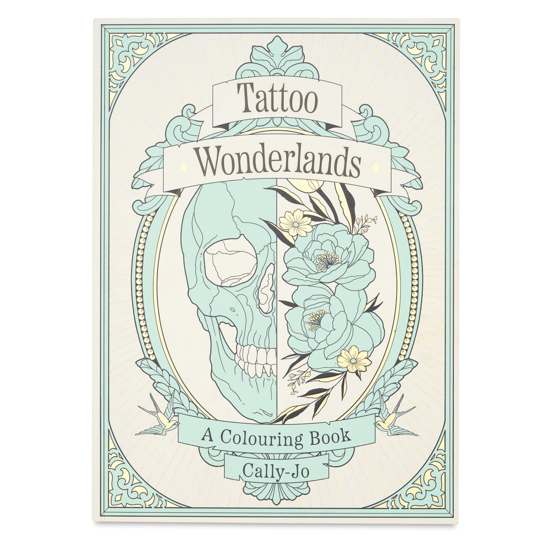 Tattoo Wonderlands Coloring Book - 8-1/4" x 11-1/2", 80 Pages, front cover