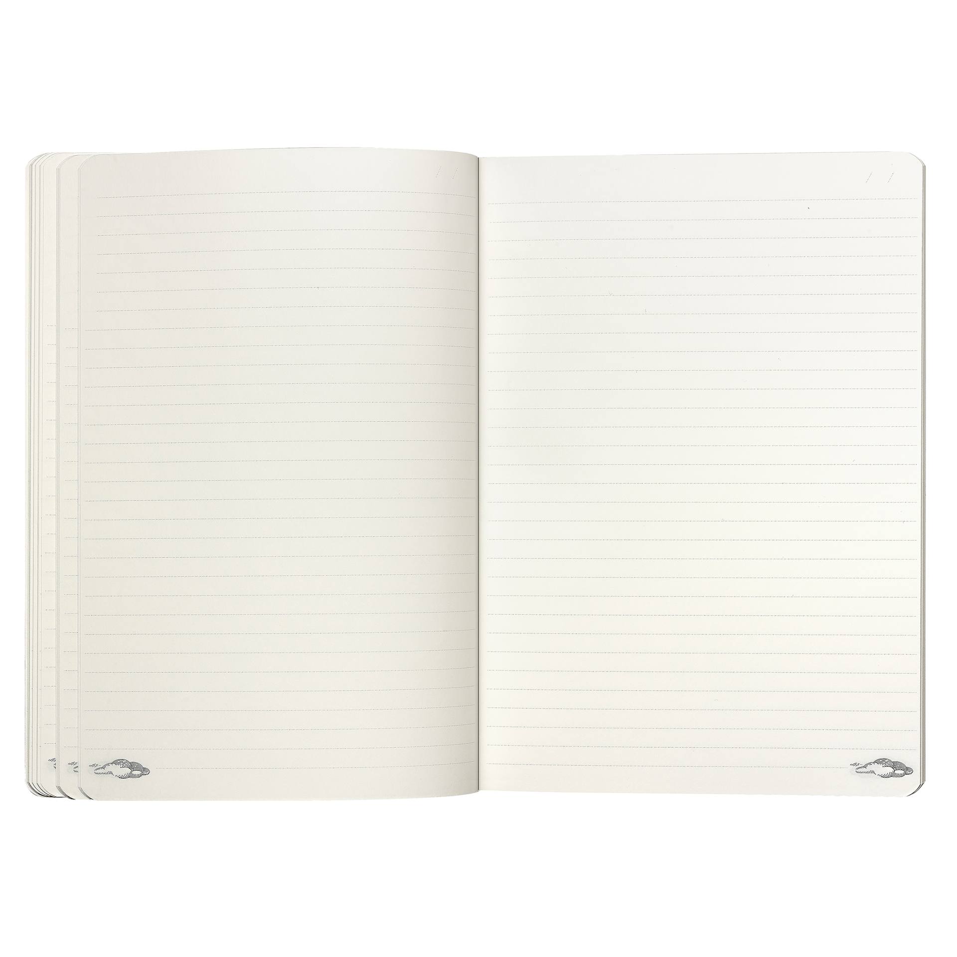 Caran d'Ache Toile de Jouy Holiday Notebook - 5.8" x 8.3", open