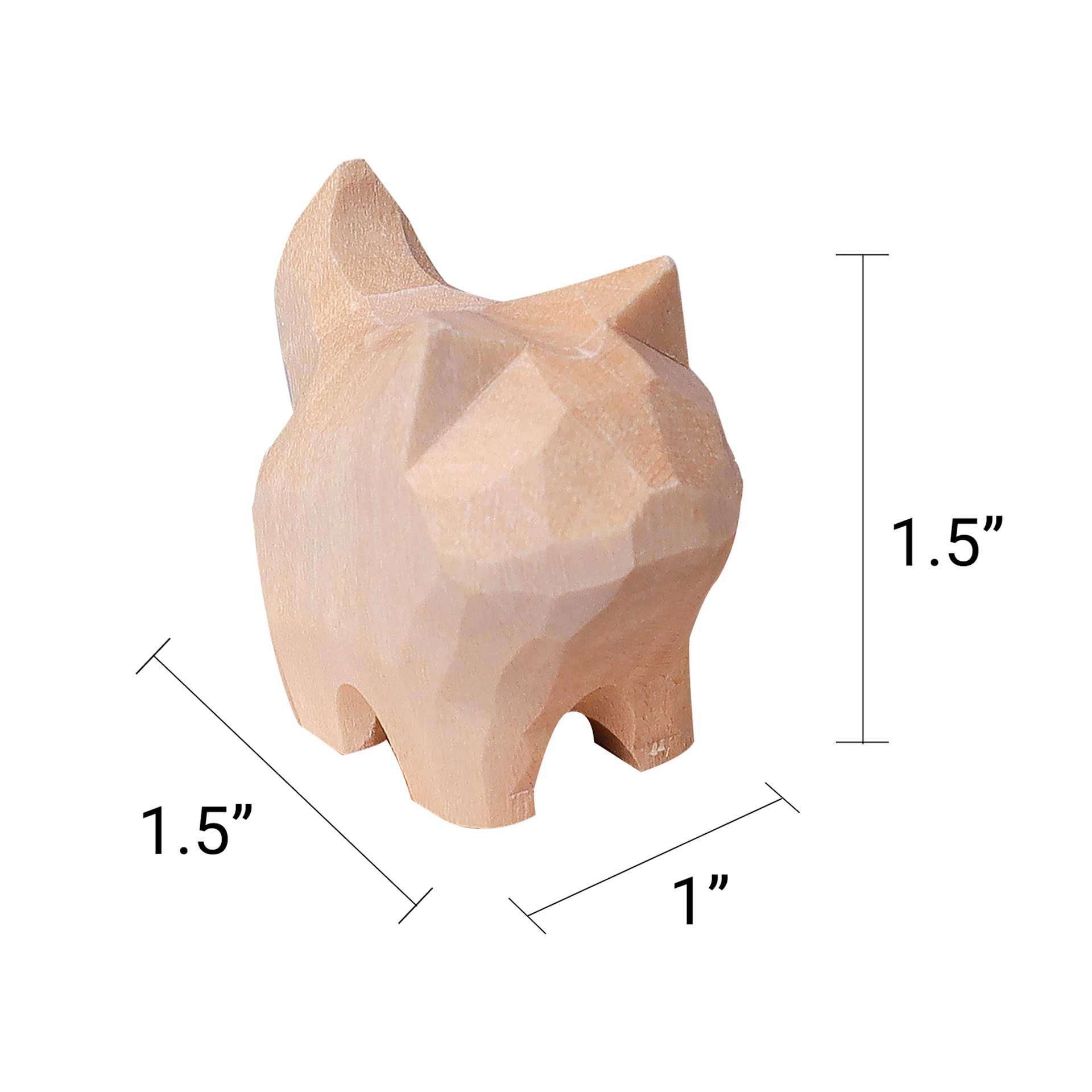 1.5" x 1.5" x 1".