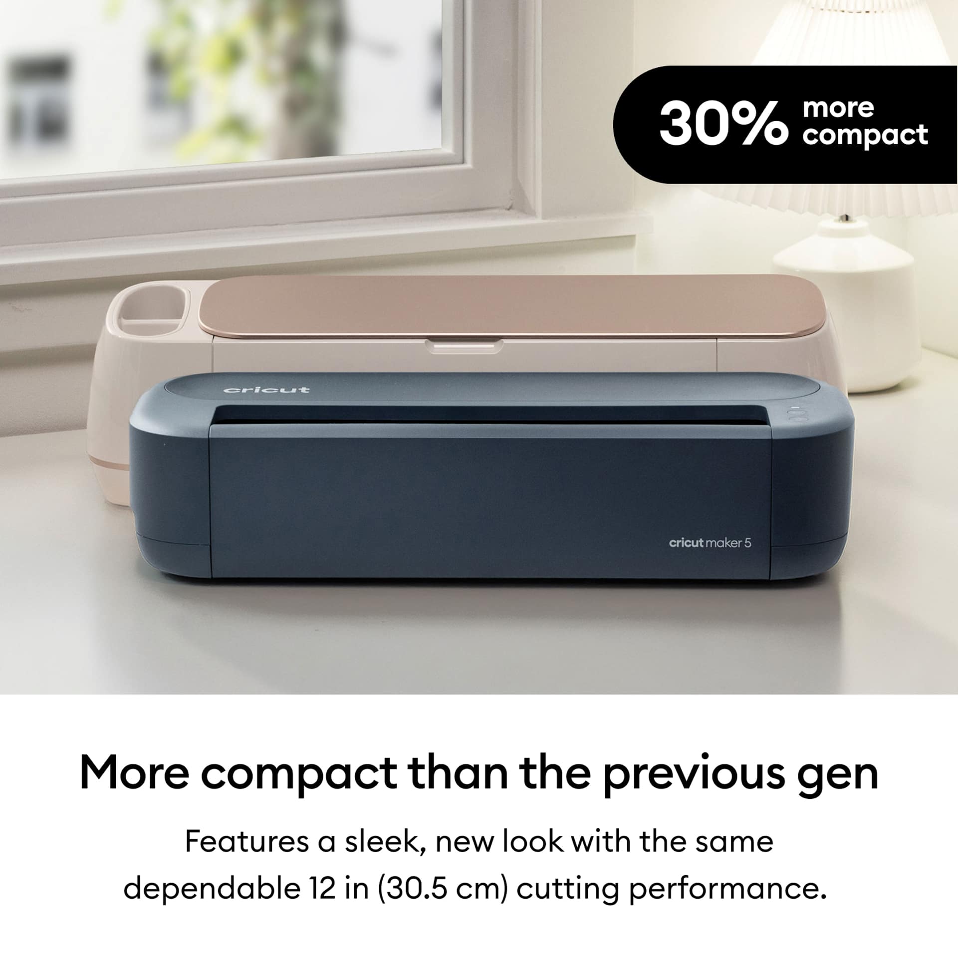 More compact than the previous gen: Features a slick, new look with dependable 12 in (30.5 cm) cutting performance. 30% more compact.