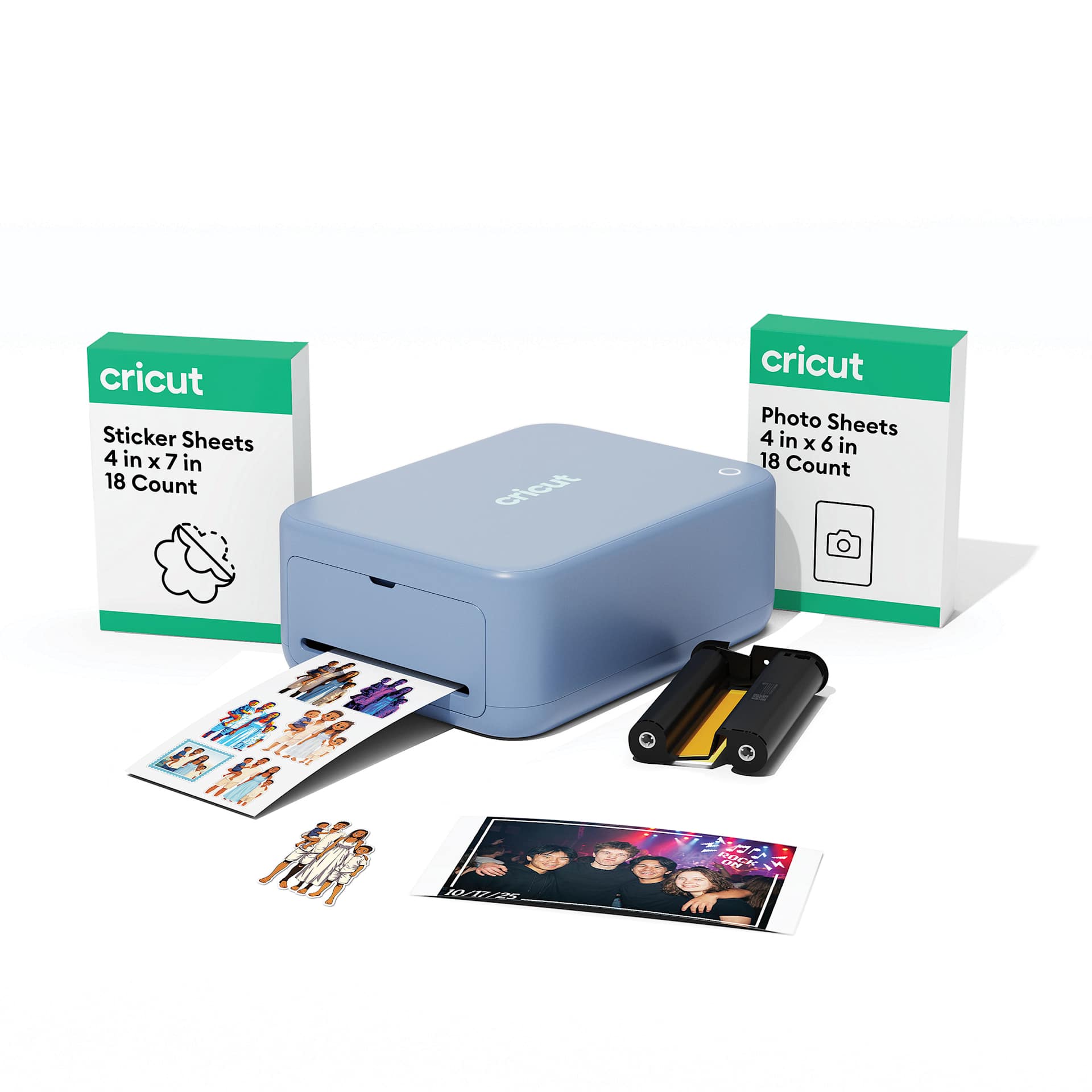 Cricut StickerPix Print + Cut Essential Bundle with contents