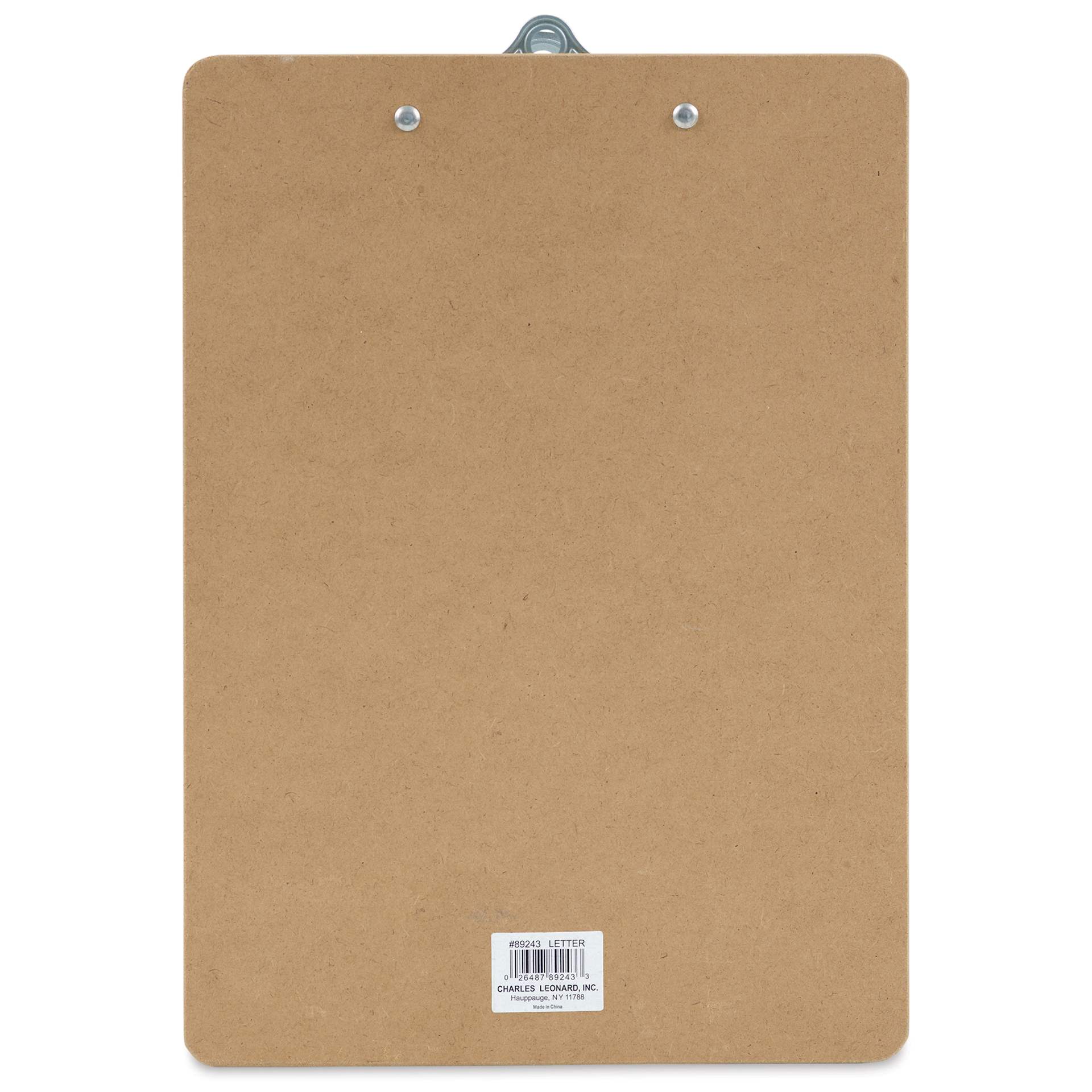 Charles Leonard Masonite Clipboard - 8.5" x 11" back