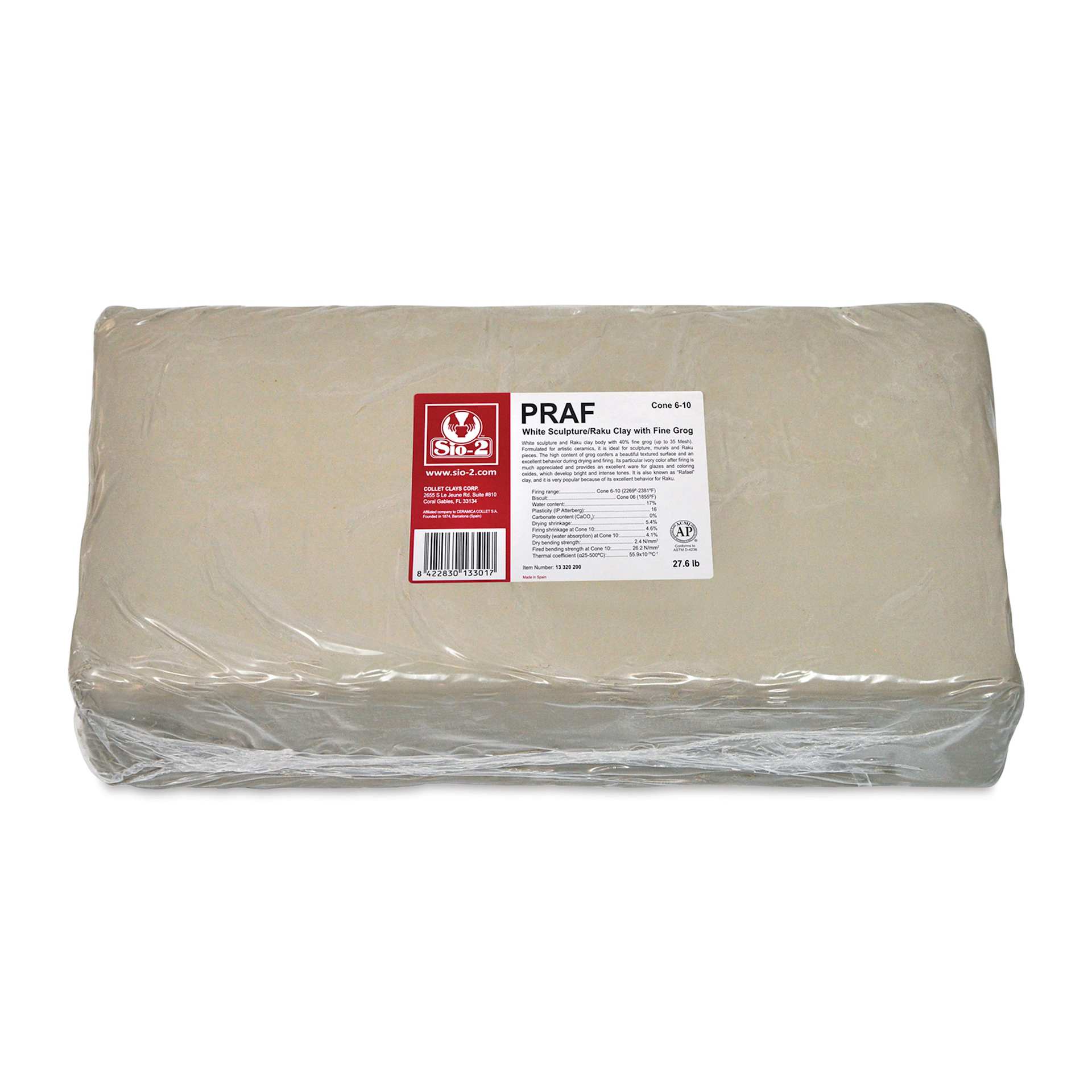 Sio-2 PRAF White Sculpture Clay