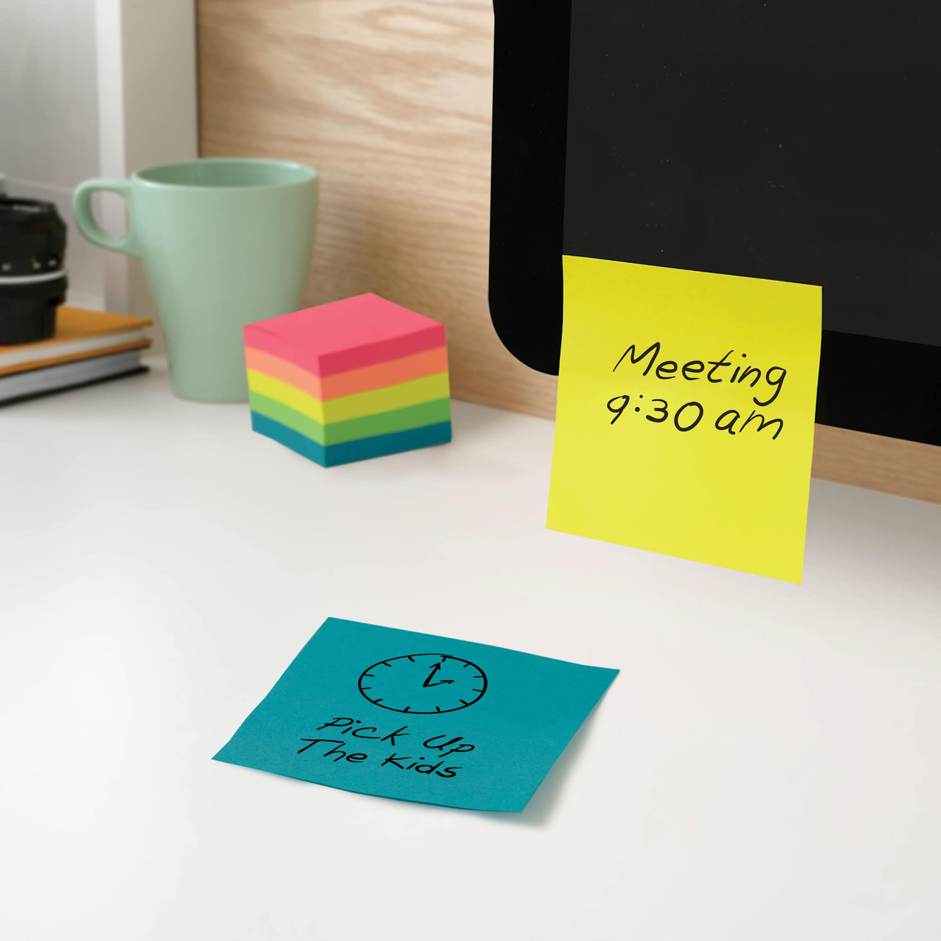 artPOP! Rainbow Sticky Notes (Reminder notes on monitor and desk)
