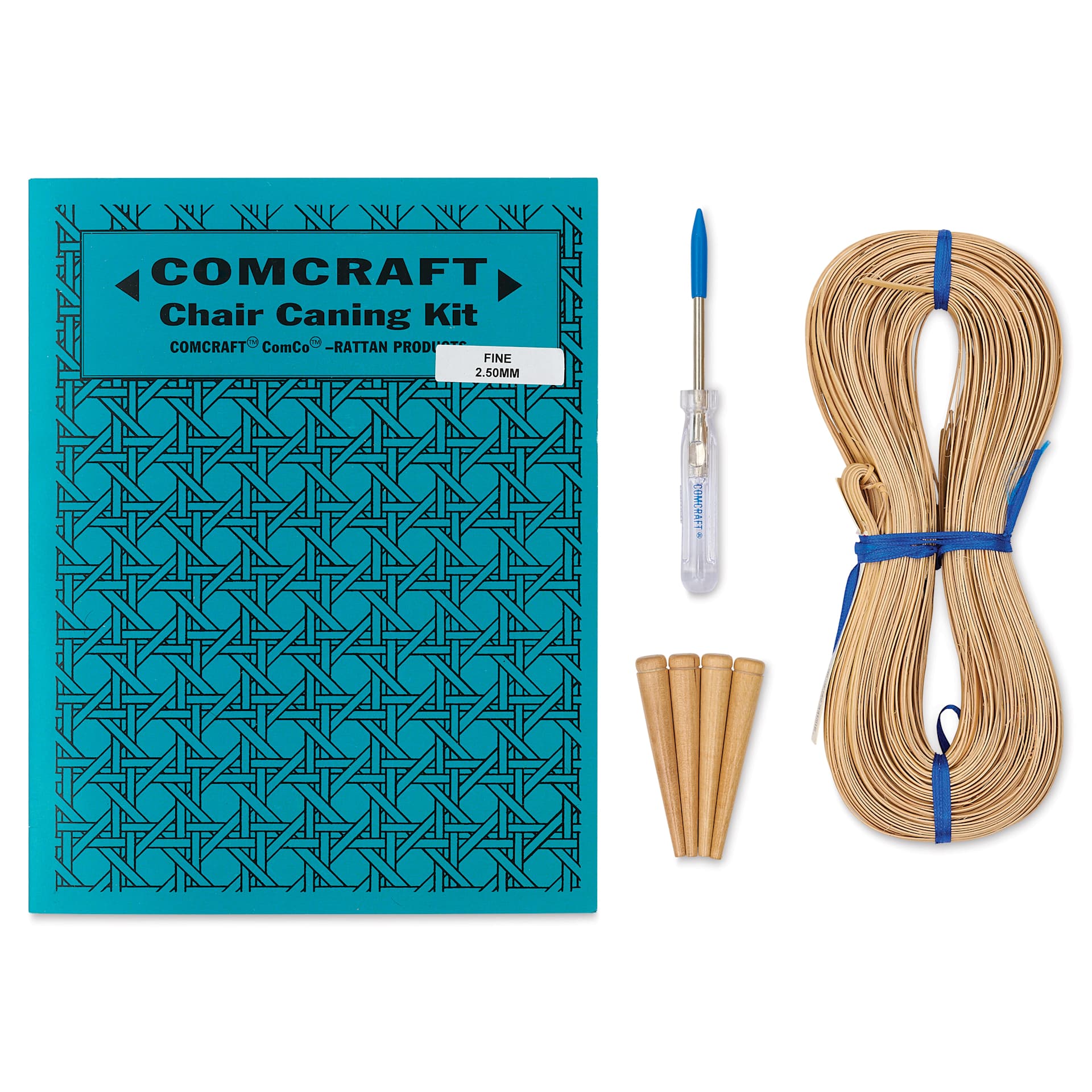 Commonwealth Comcraft Chair Caning Kit contents