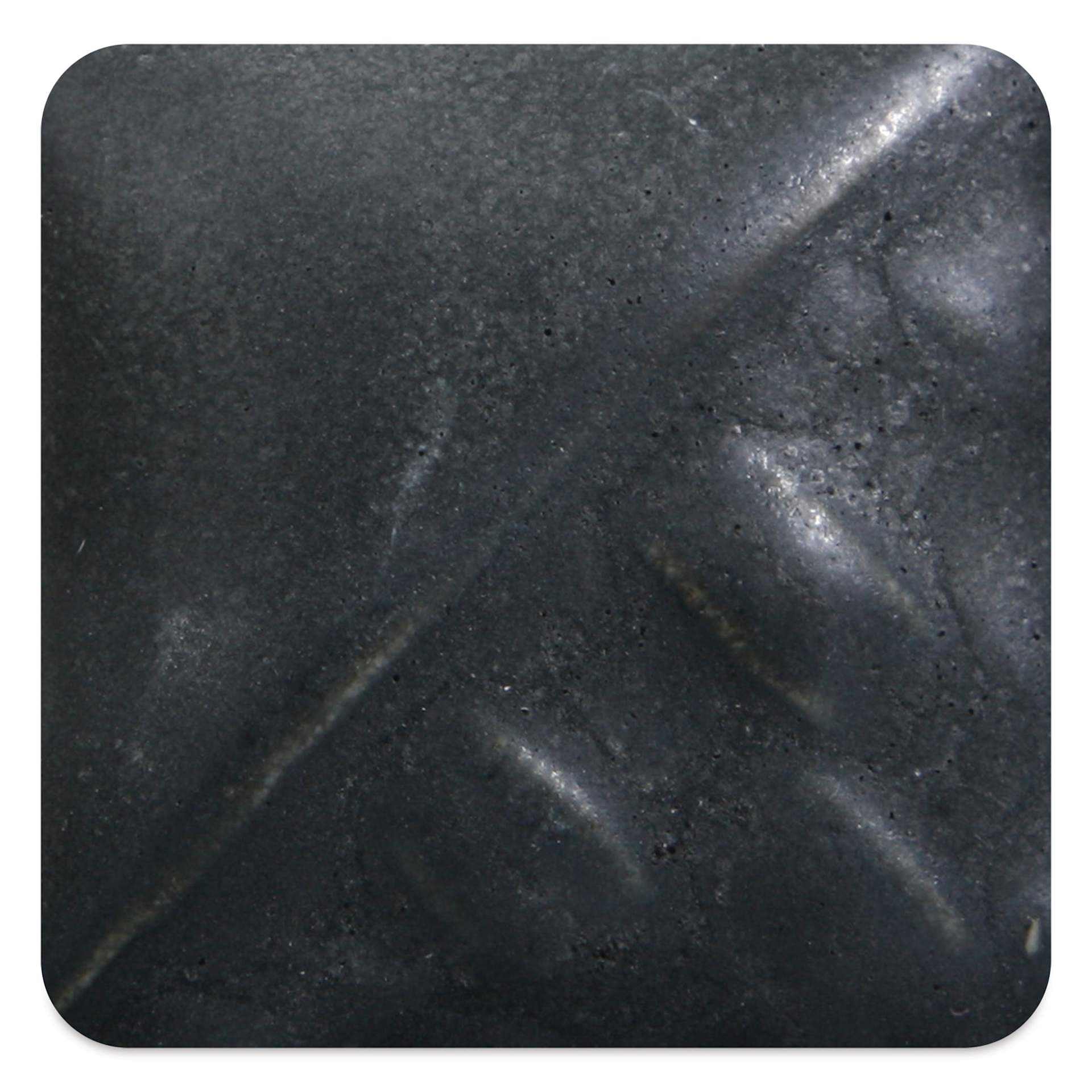 Mayco Stoneware Matte Glaze - Black Matte, 128 oz - fired to cone 10 reduction