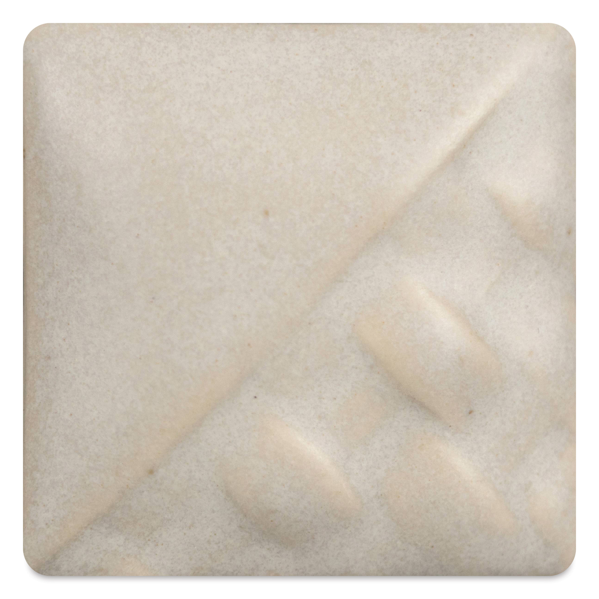 Mayco Stoneware Matte Glaze - Alabaster, 128 oz - fired at cone 6 oxidation